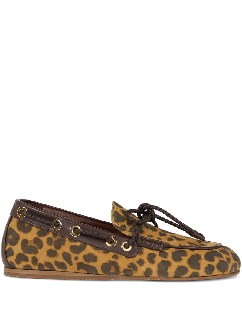 Etro Animal-print Loafers 1