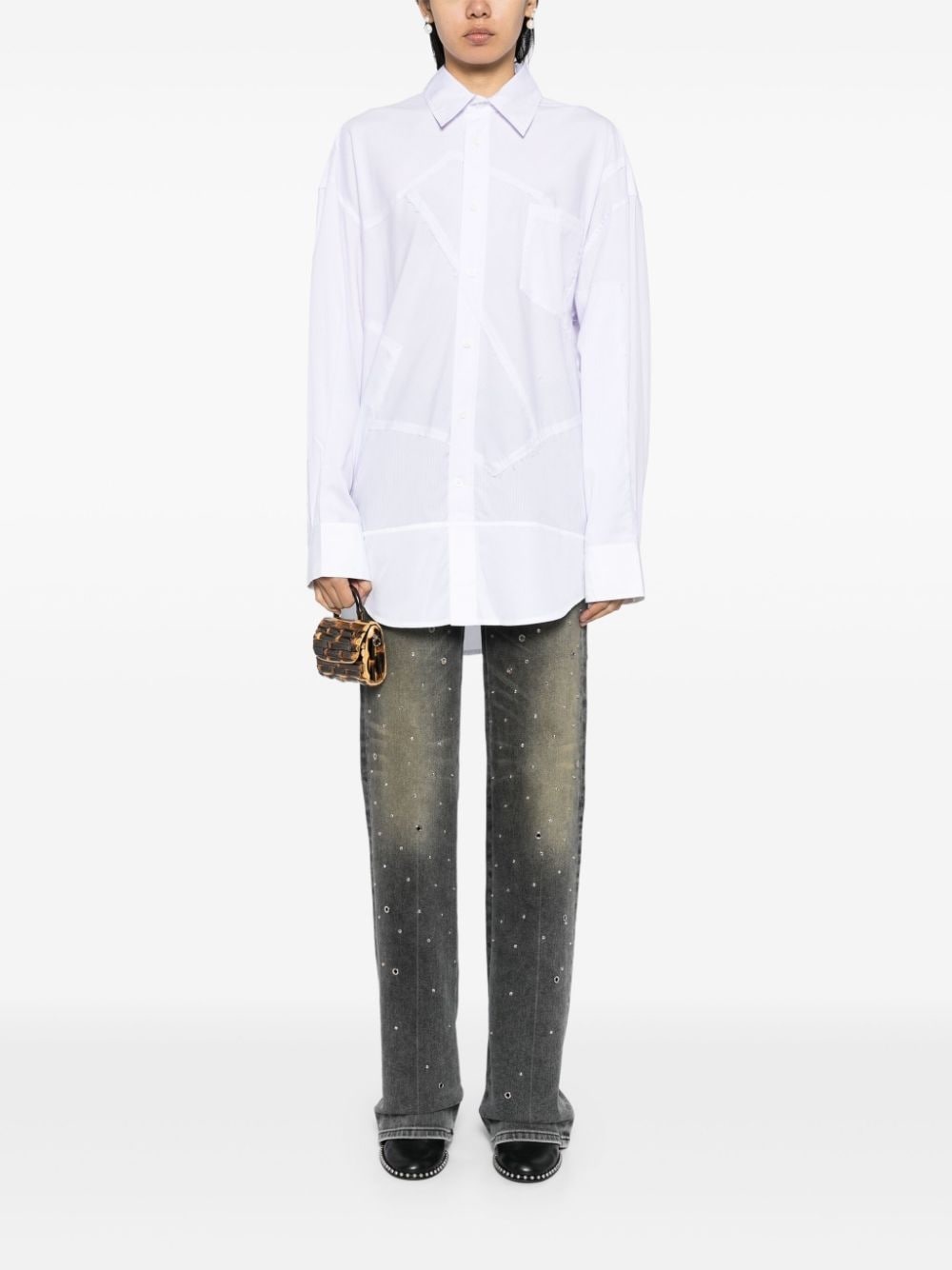 embroidered-logo shirt - 2