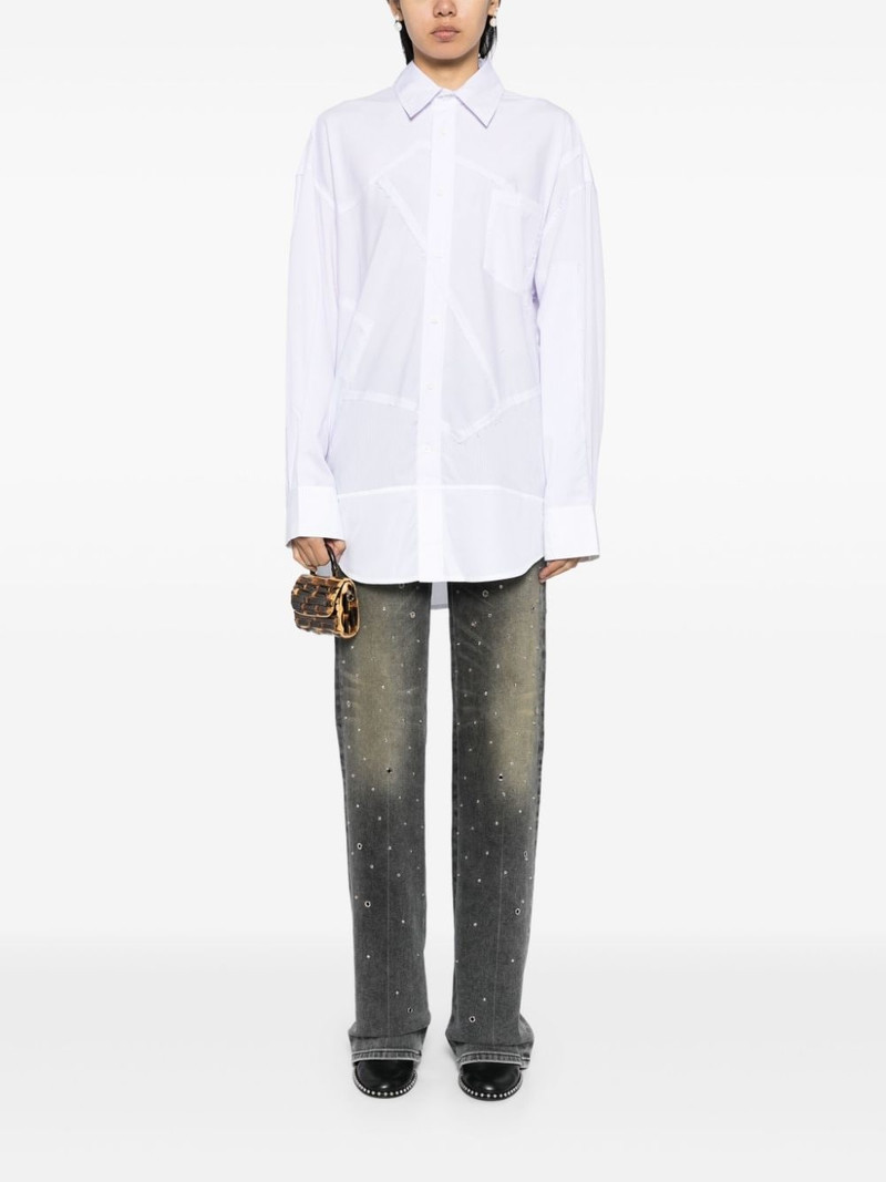 FENG CHEN WANG embroidered-logo shirt outlook