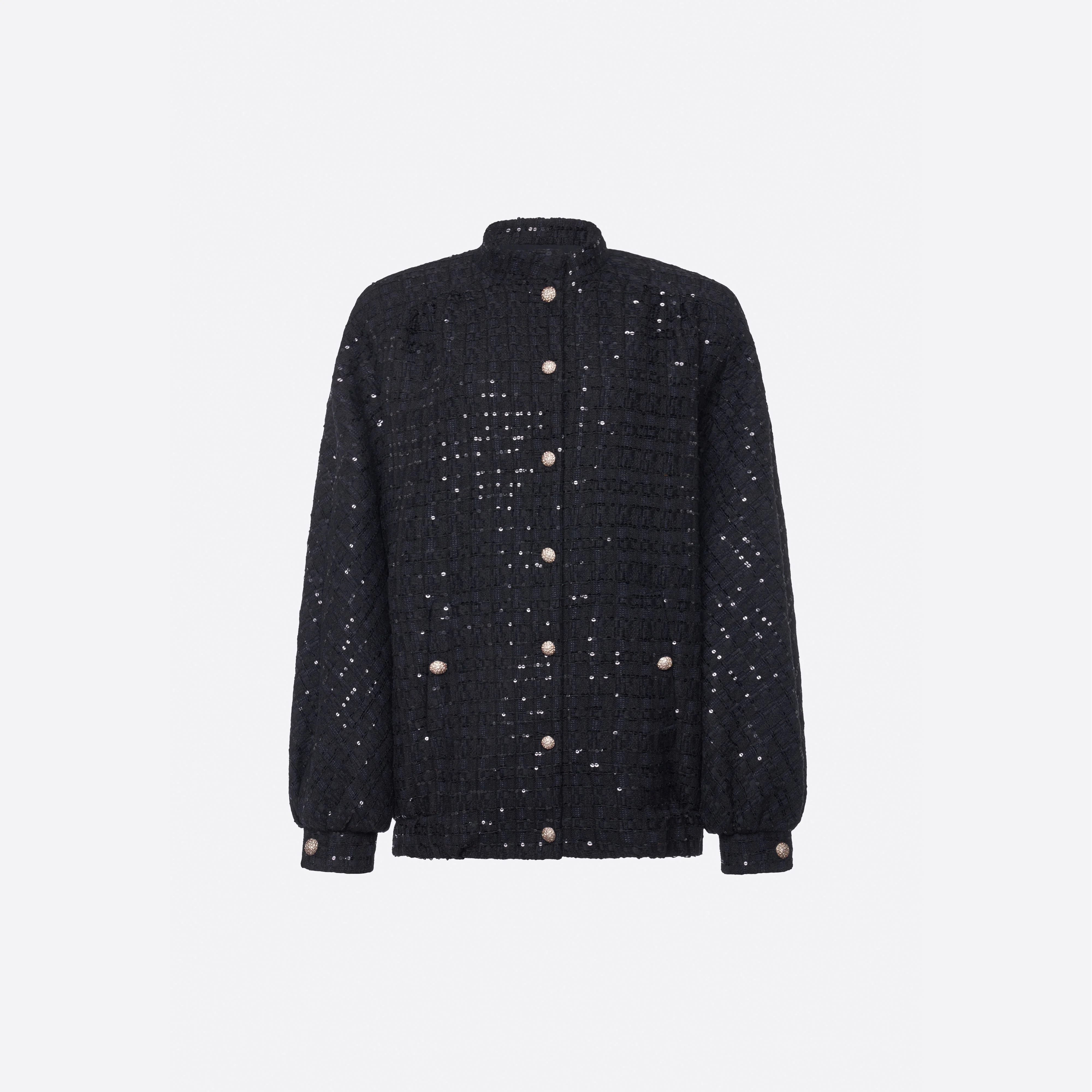 SEQUIN TWEED BLOUSON - 1