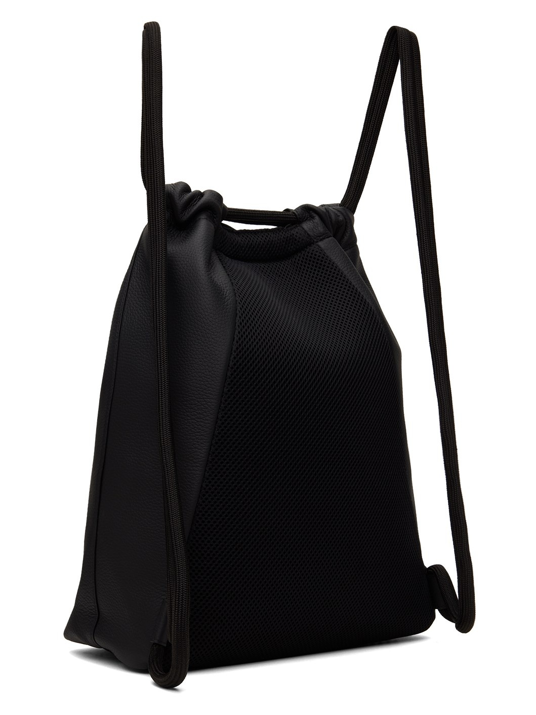 Black Soft 5AC Drawstring Backpack - 3