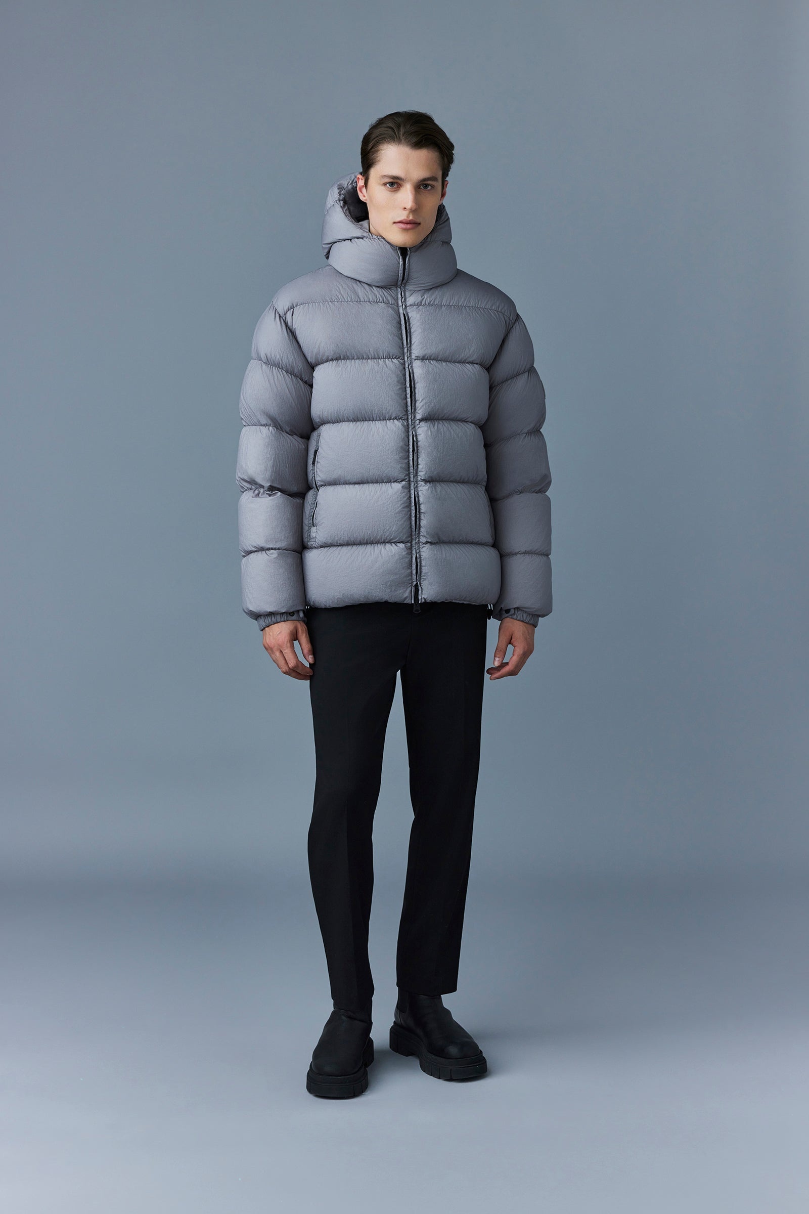 ADELMO-LC Heavy down jacket with soft-wash crinkle - 3