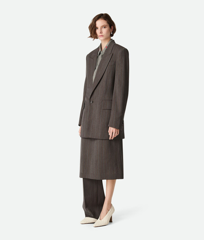 Bottega Veneta Wool Subtle Stripe Jacket outlook