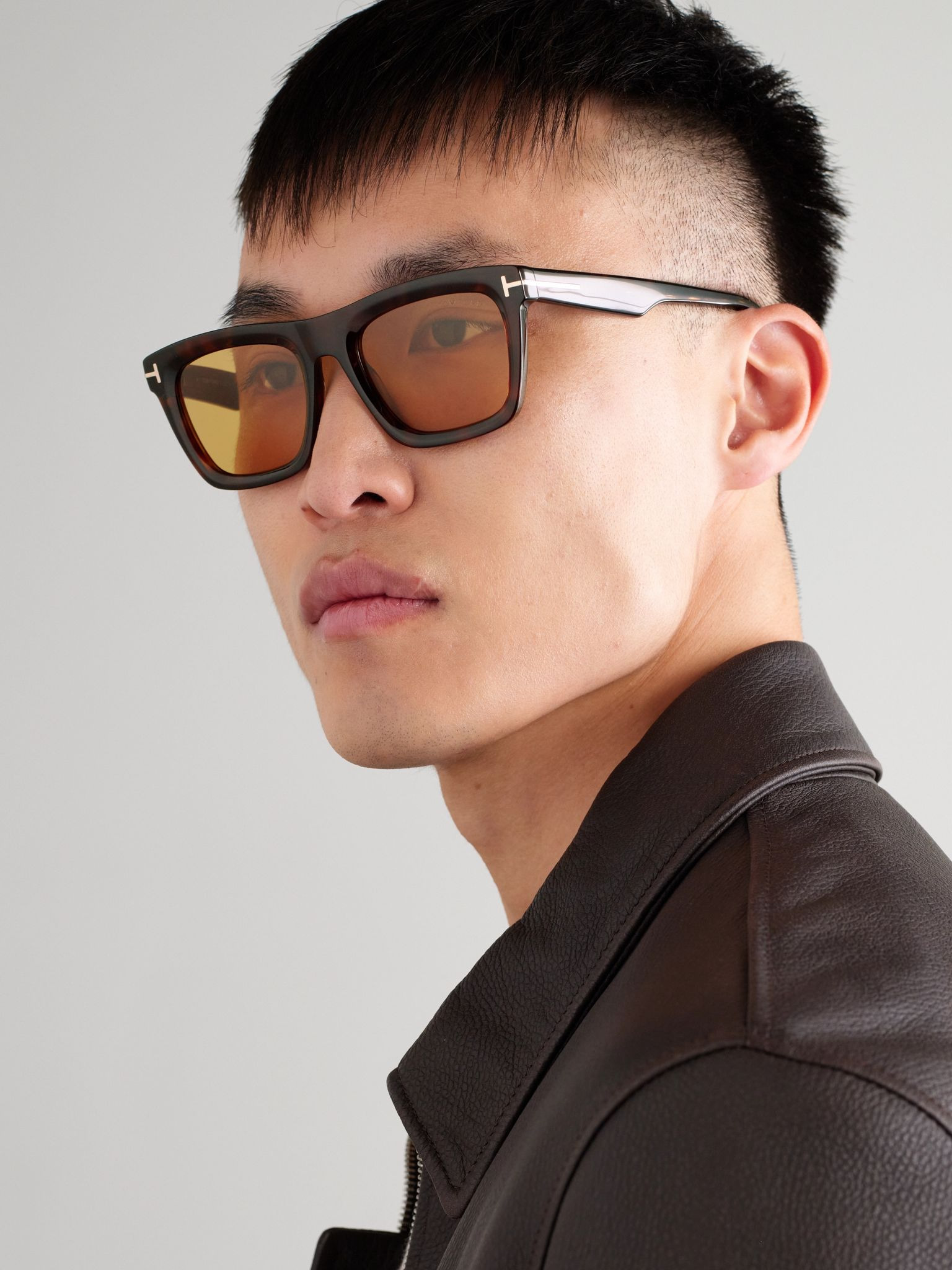 Lelio Square-Frame Tortoiseshell Acetate Sunglasses Tortoiseshell - 2