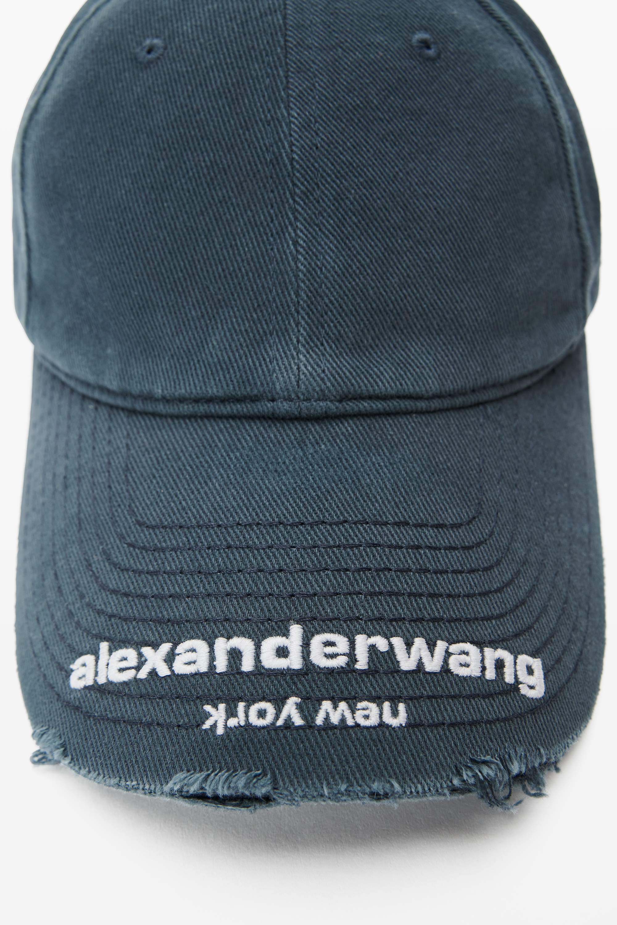 Alexander Wang Distressed Logo Baseball Cap | REVERSIBLE
