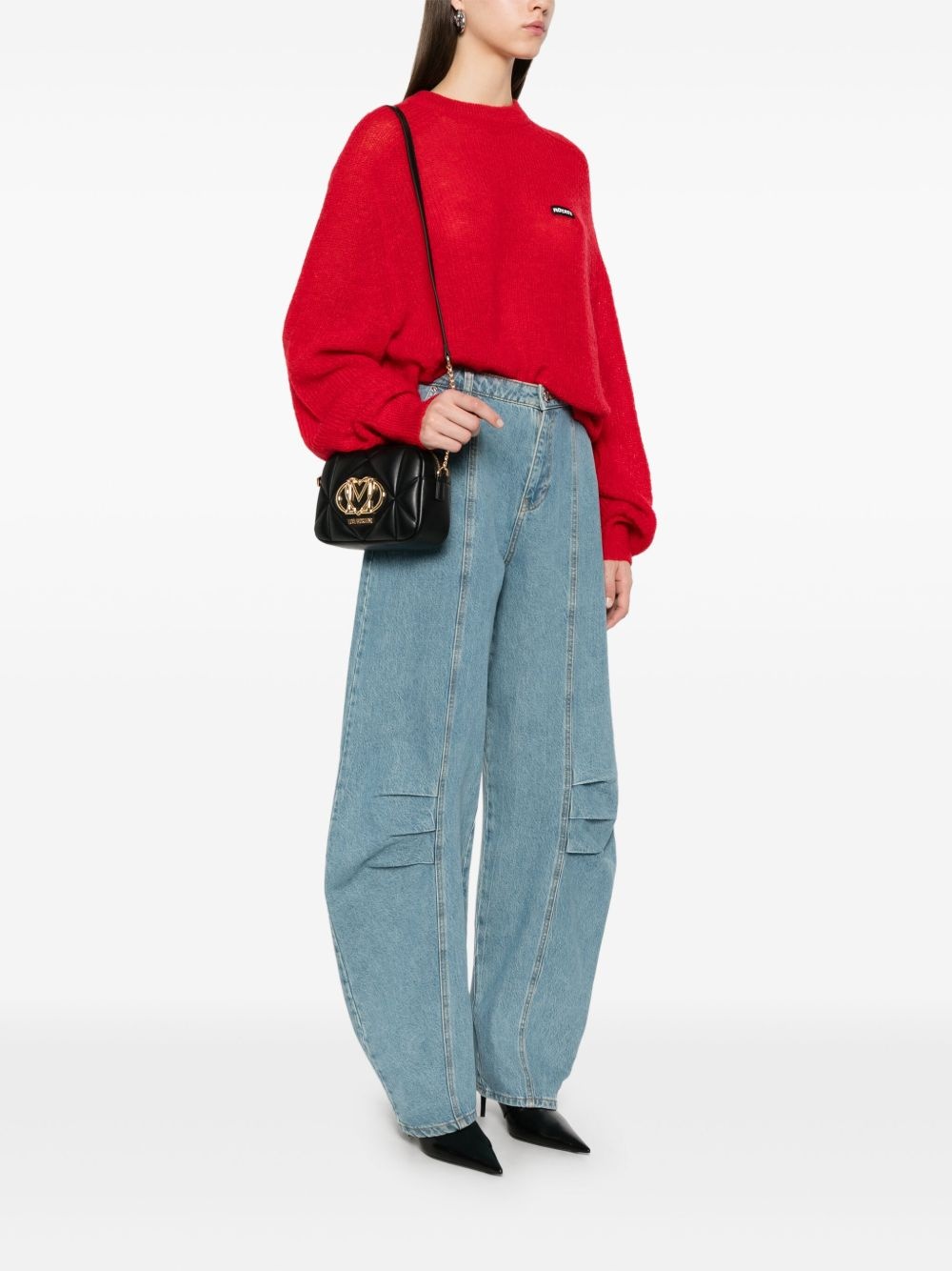 logo-plaque cross body bag - 2