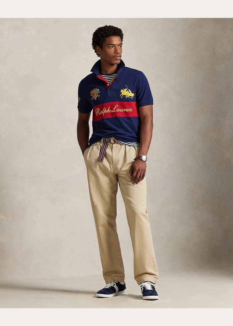 Classic Fit Crest Mesh Polo Shirt 3