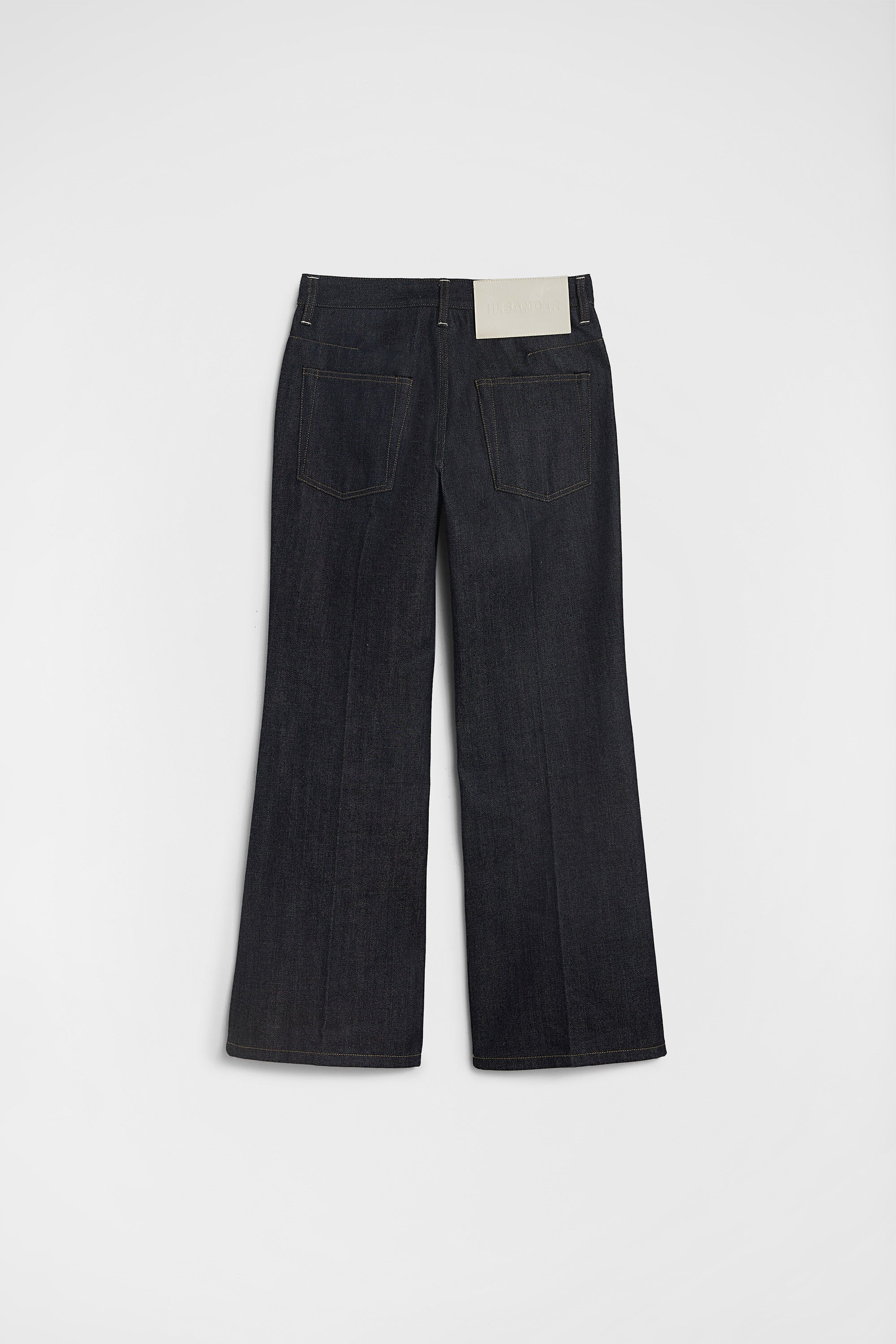 Flared Denim Trousers - 6
