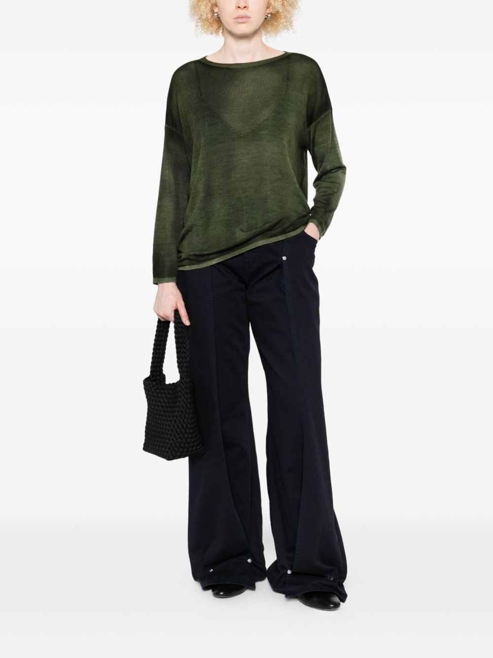 metallic-detail sweater - 2