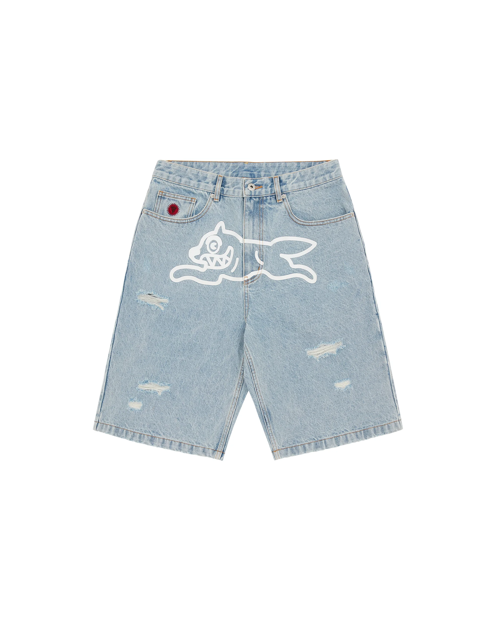 RUNNING DOG DENIM SHORTS - 1