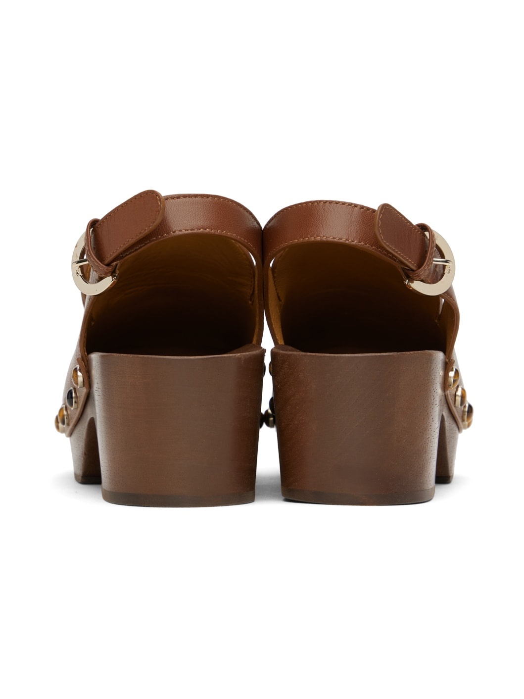 Brown Aurna Clogs - 2