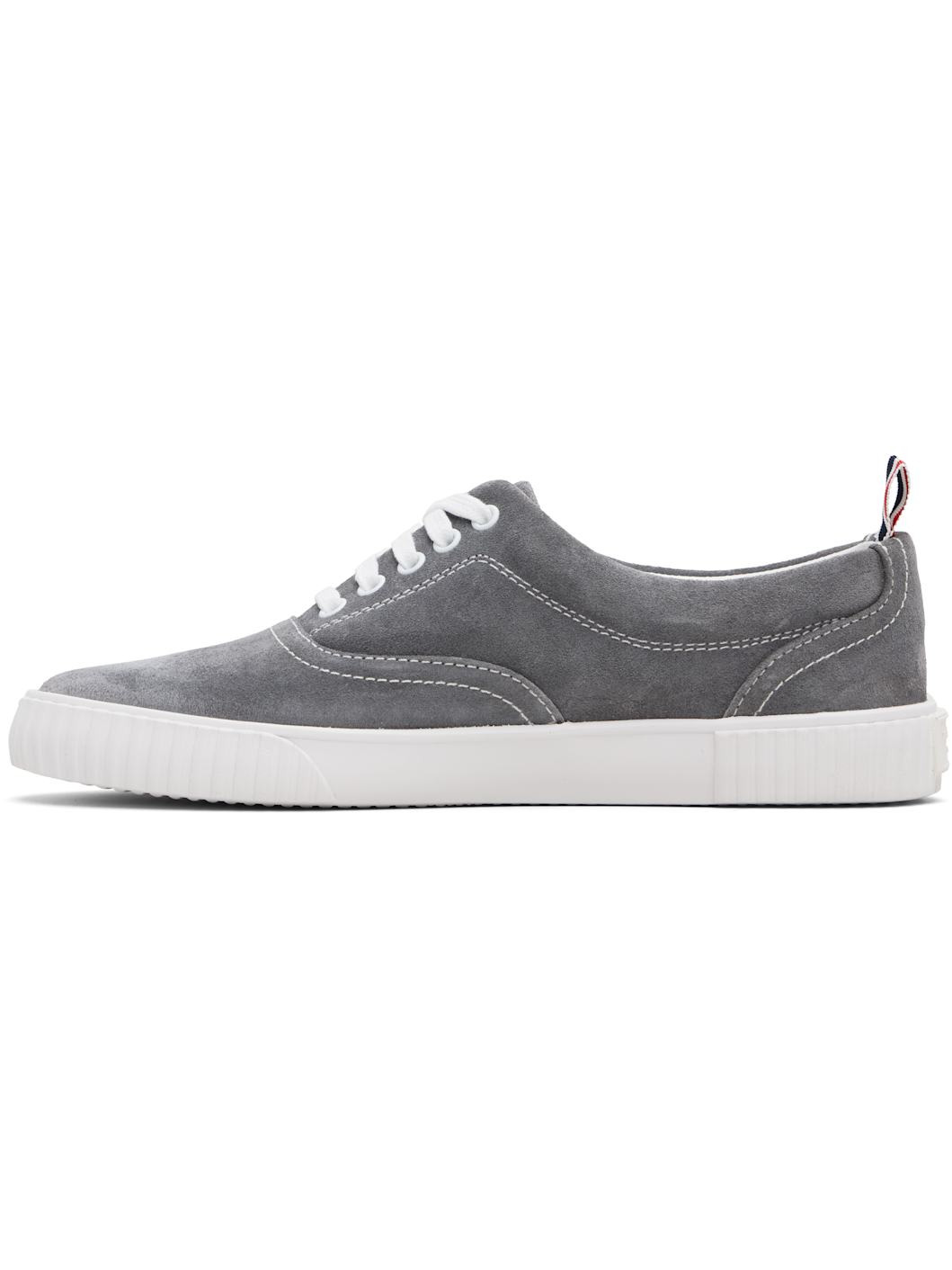 Gray Calf Suede Heritage Sneakers - 3