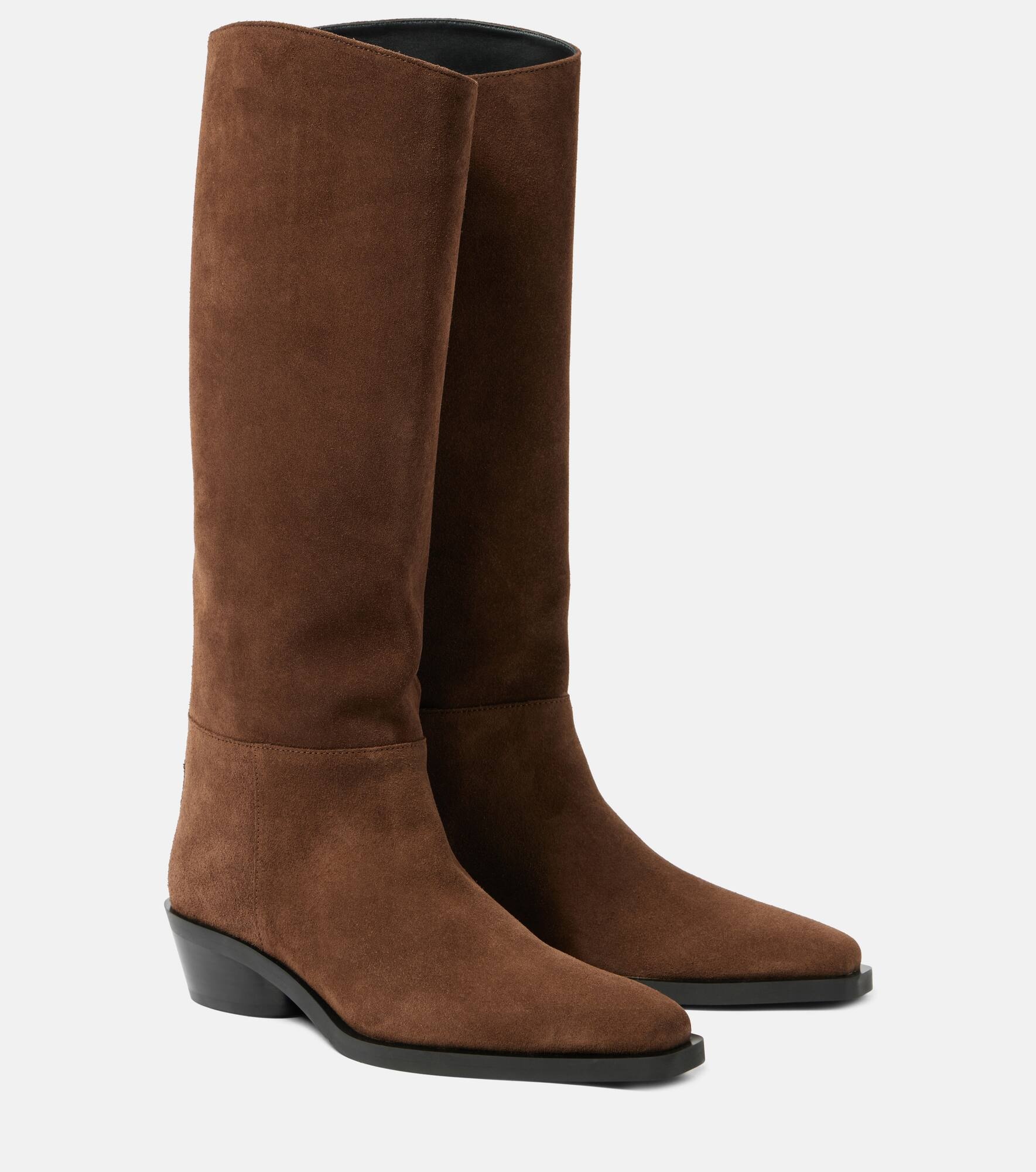 Bronco suede knee-high boots - 1