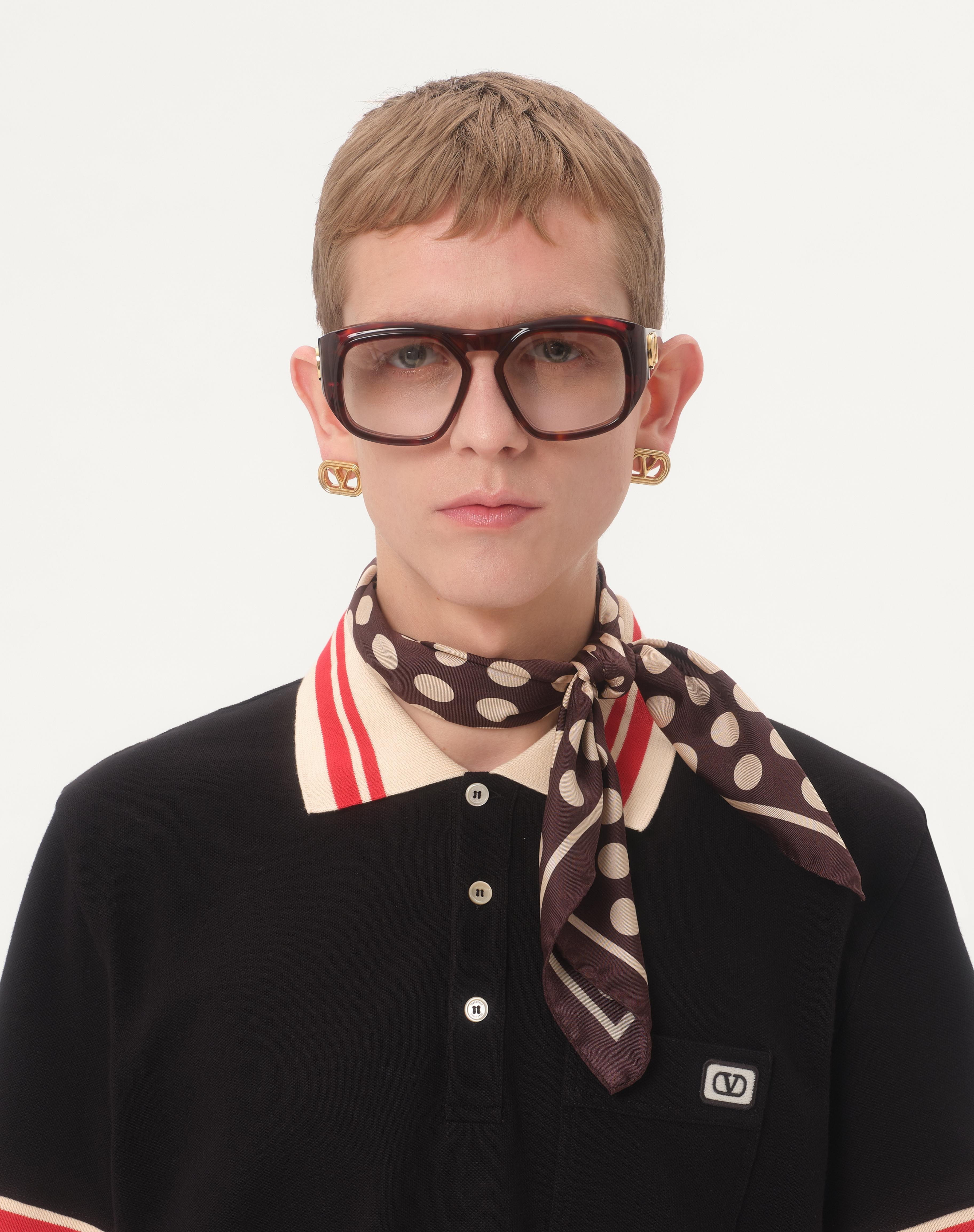 COTTON PIQUÉ POLO SHIRT WITH VLOGO PATCH - 3