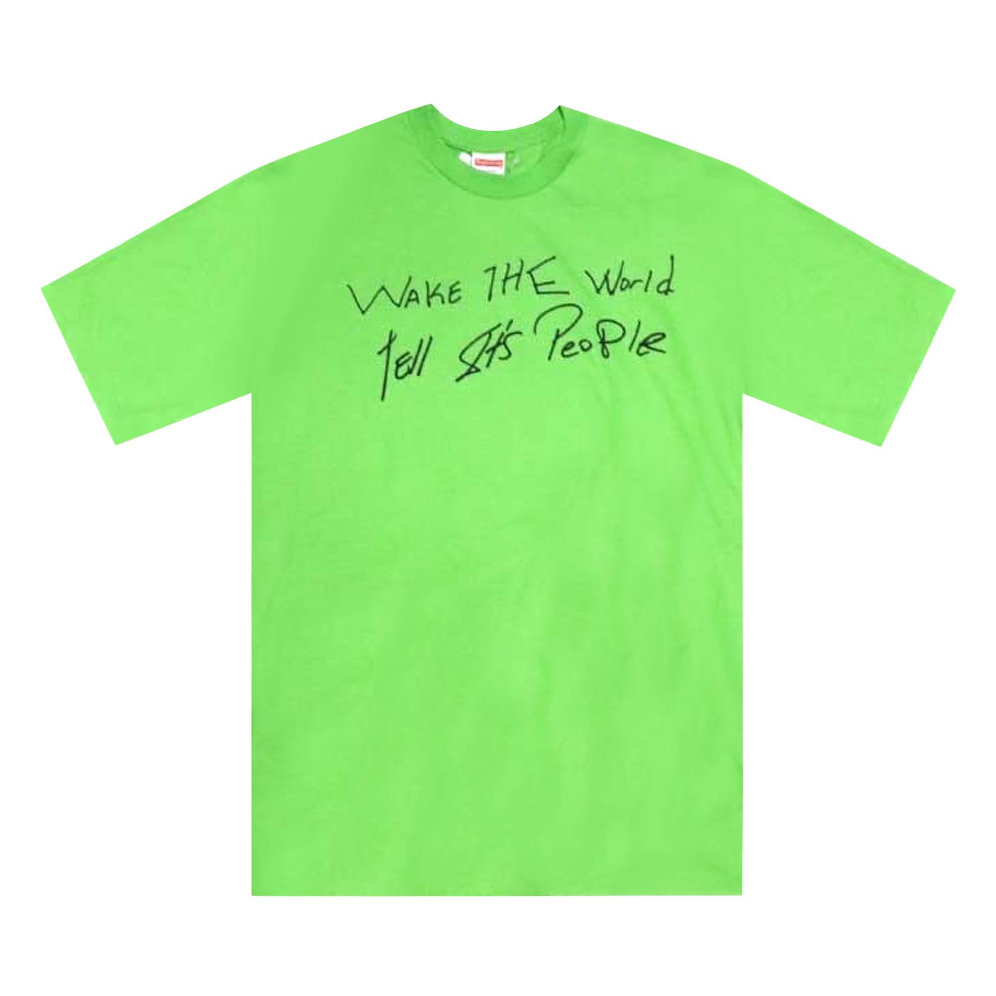 Supreme Buju Banton Wake The World Tee 'Green' - 1