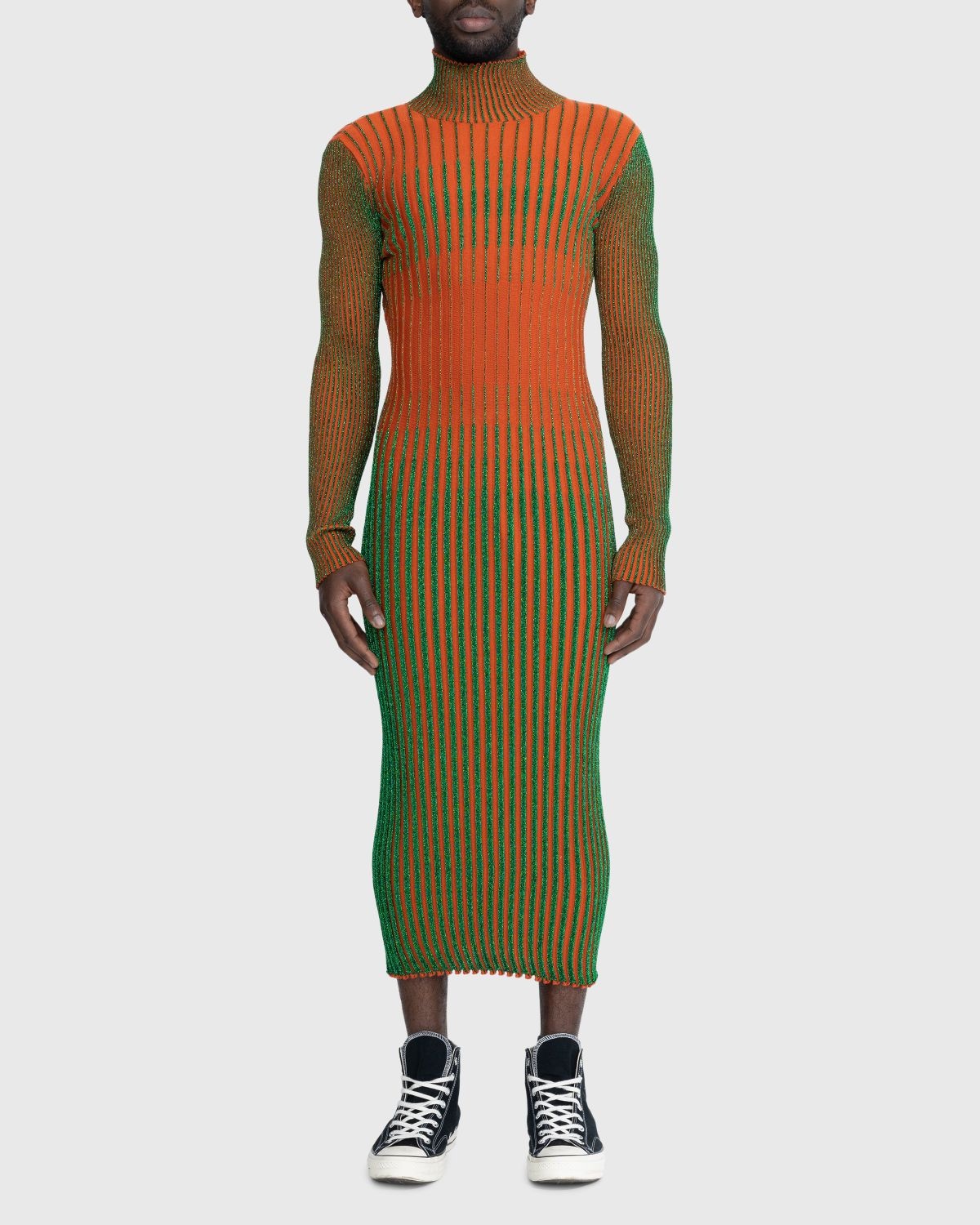 Jean Paul Gaultier – High Neck Long Dress Green - 2