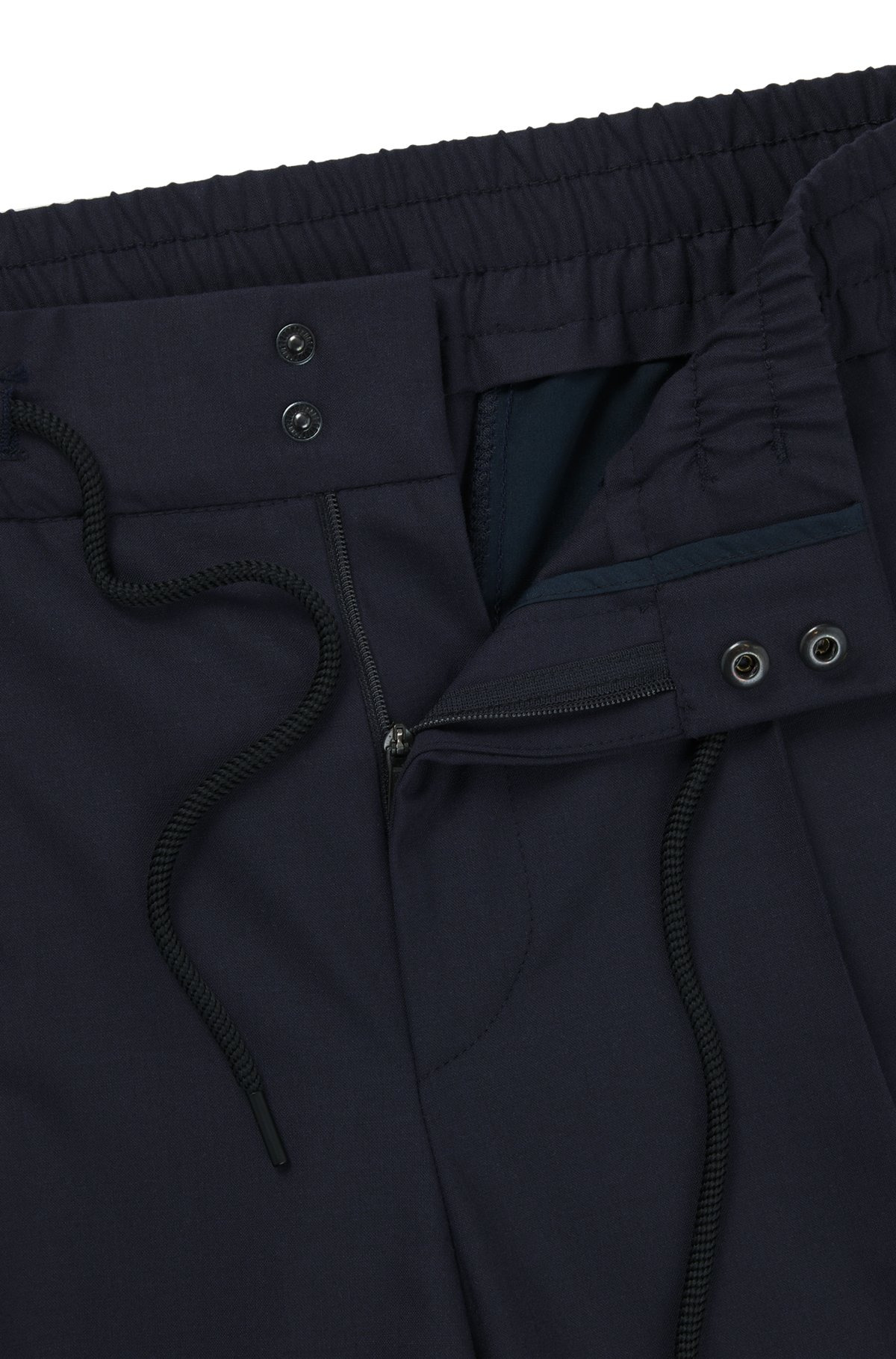 SLIM-FIT TROUSERS IN WOOL - 6