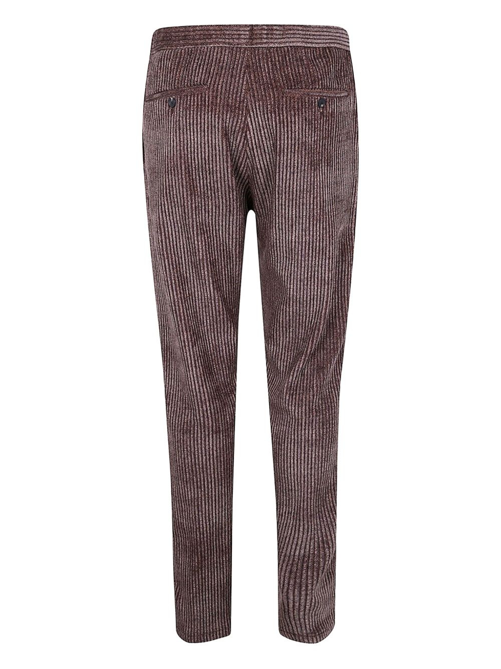 corduroy-striped straight-leg trousers - 2