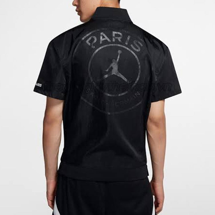 Men's Jordan Logo Breathable Short Sleeve Jacket BQ8355-010 - 4