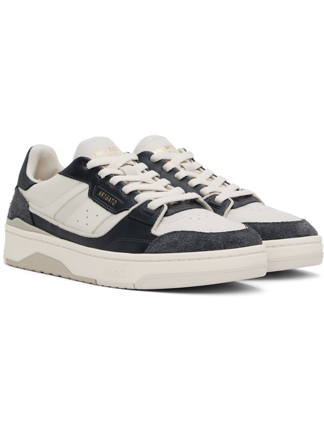 Off-White & Black Clay Sneakers - 4