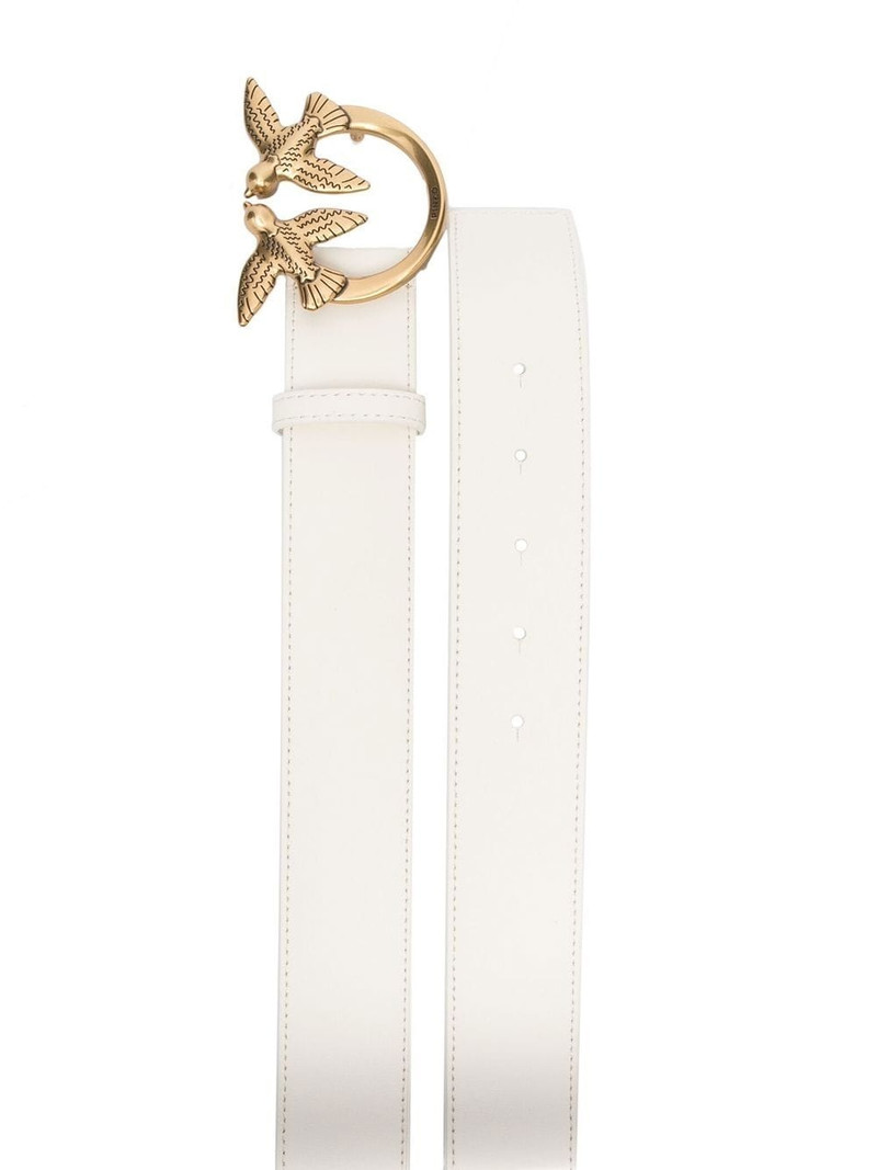PINKO love bird leather belt outlook