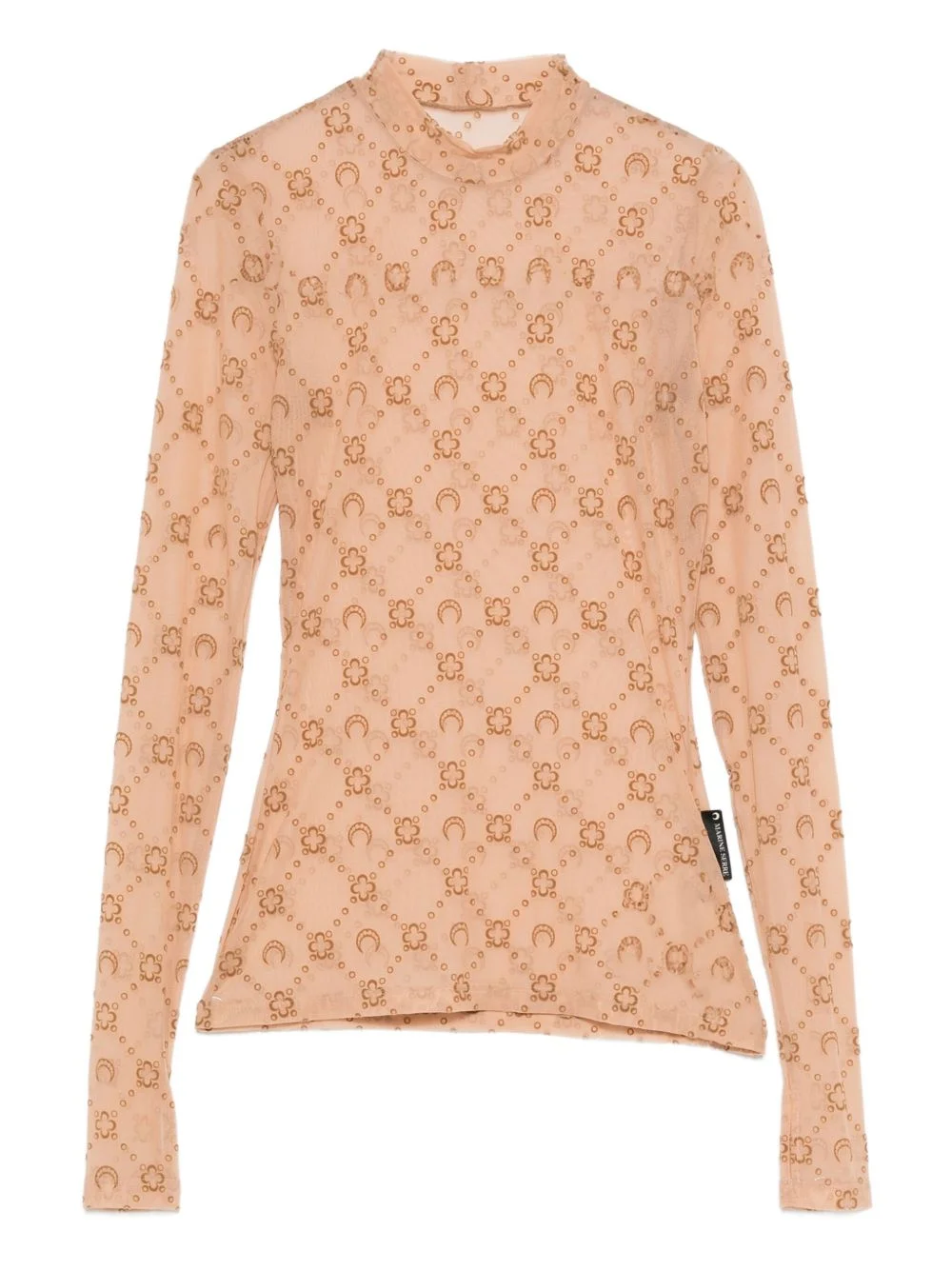 floral moon-pattern top - 1