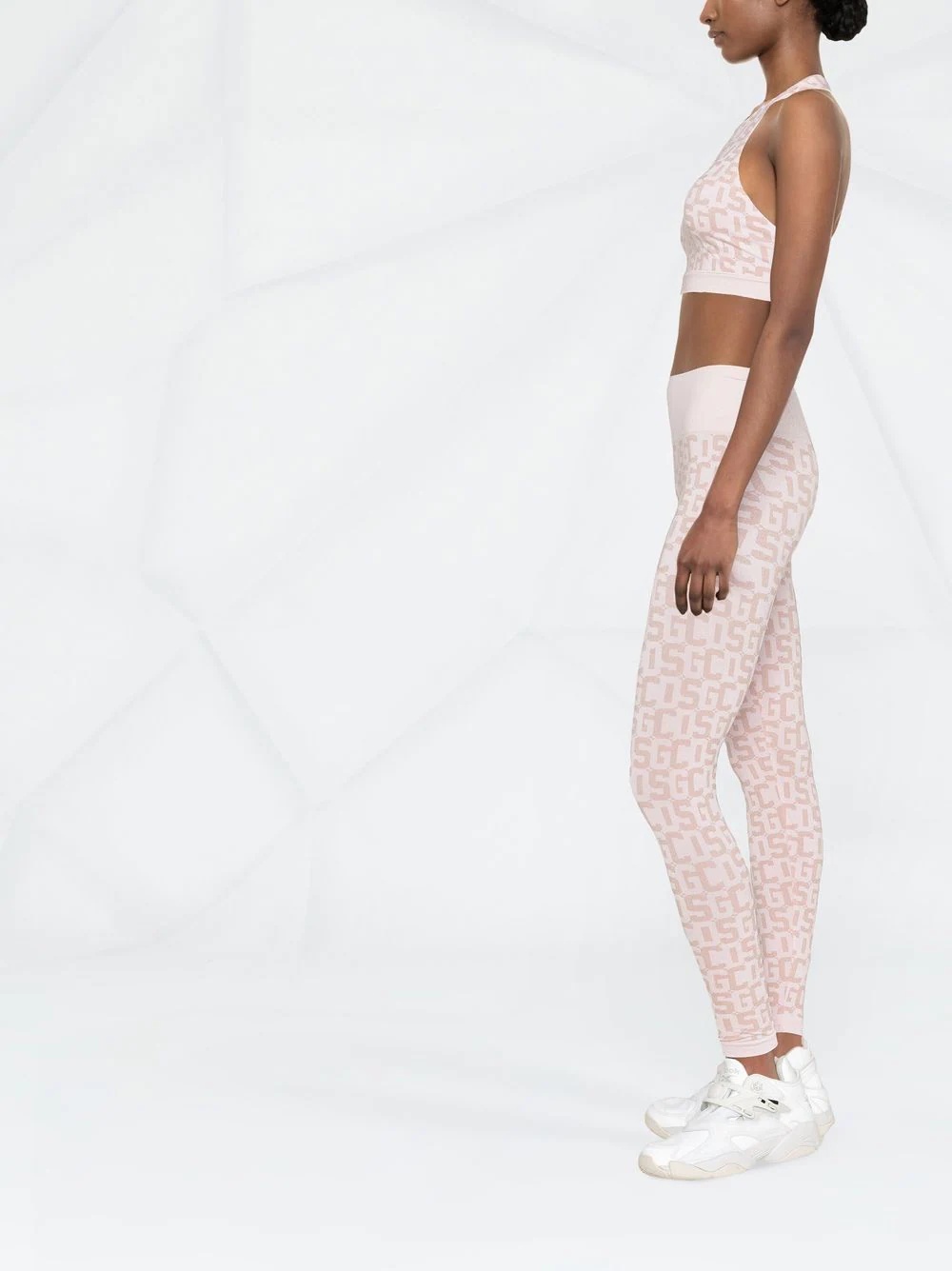 logo-print cropped top - 3
