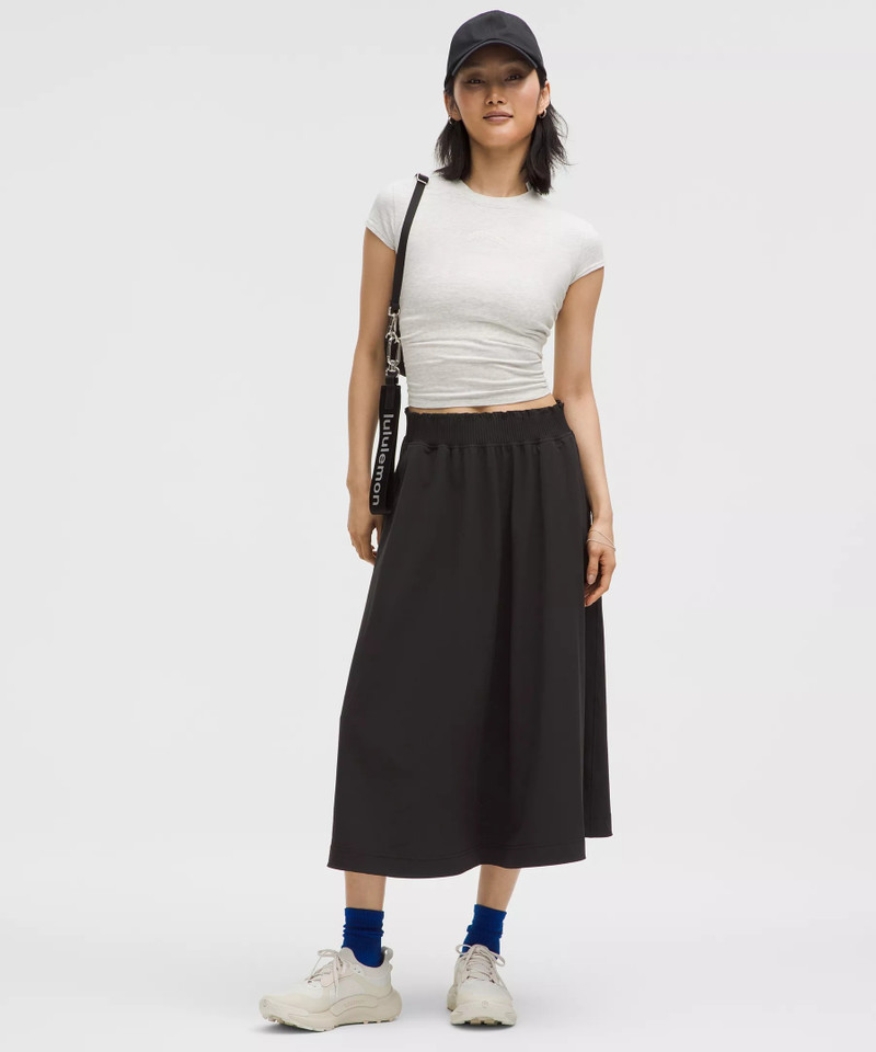 lululemon Stretch Woven Ruffle-Waist Midi Skirt outlook