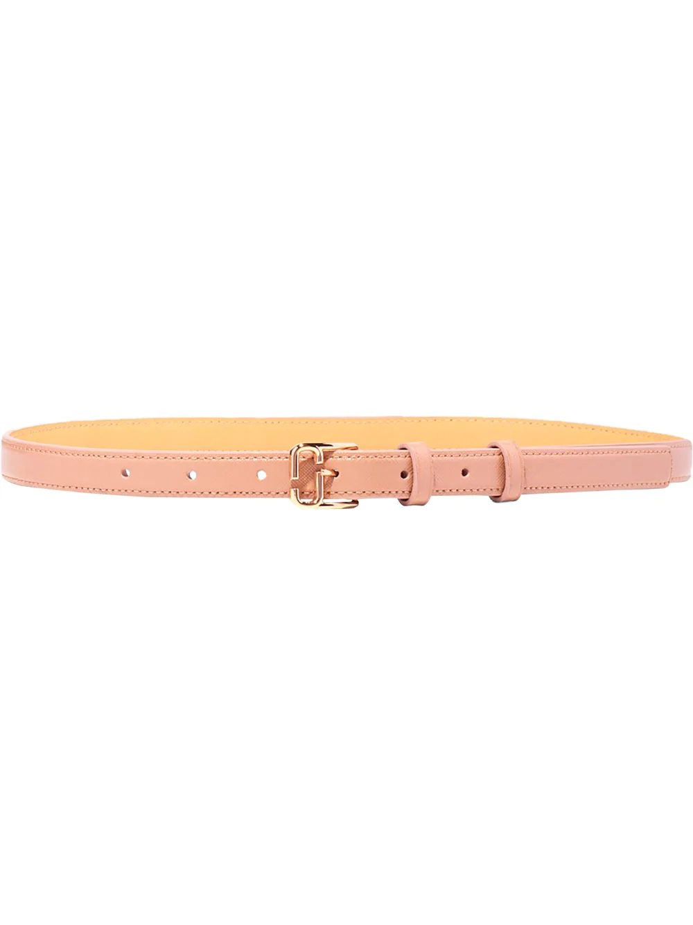 two-tone leather belt - 1