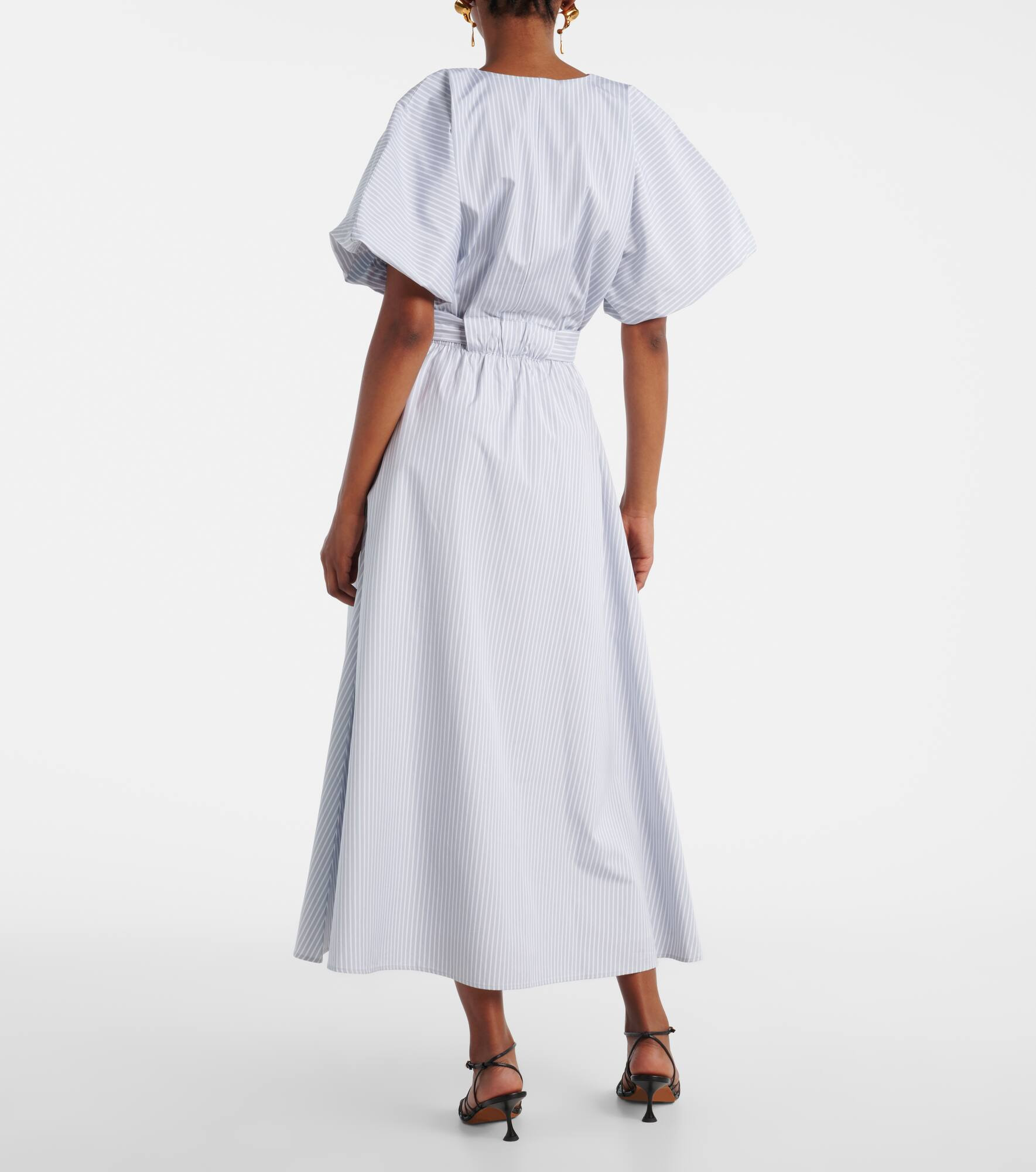 Paulina striped cotton midi dress - 3