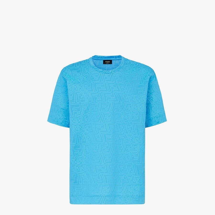 Light blue jersey T-shirt - 1