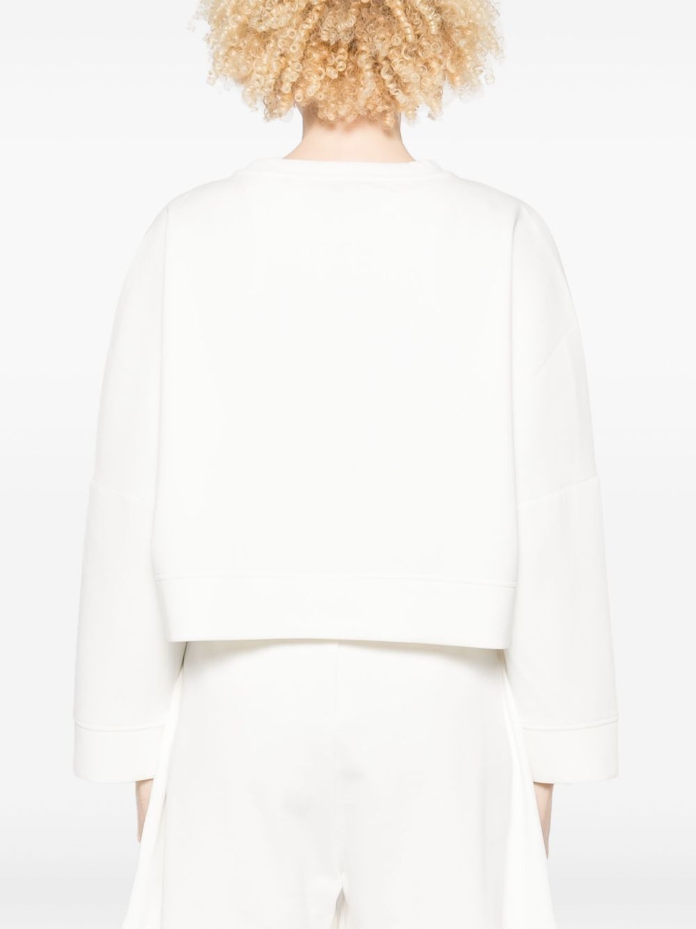 logo-embroidered sweatshirt - 4