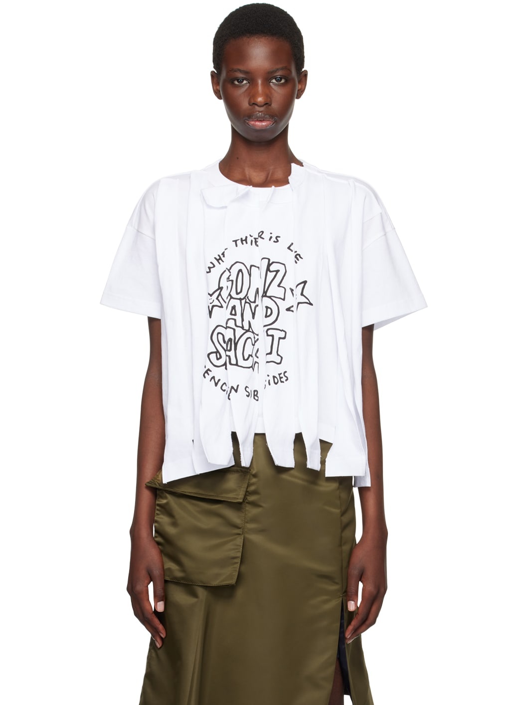White Gonz Edition Print T-shirt - 1