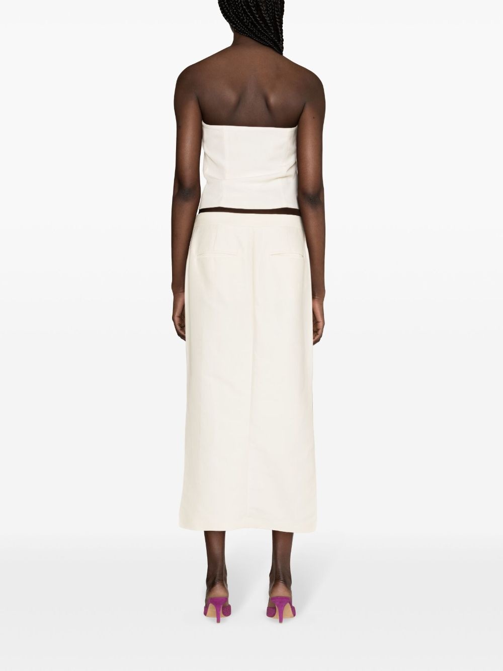 Tona panelled cropped top - 4
