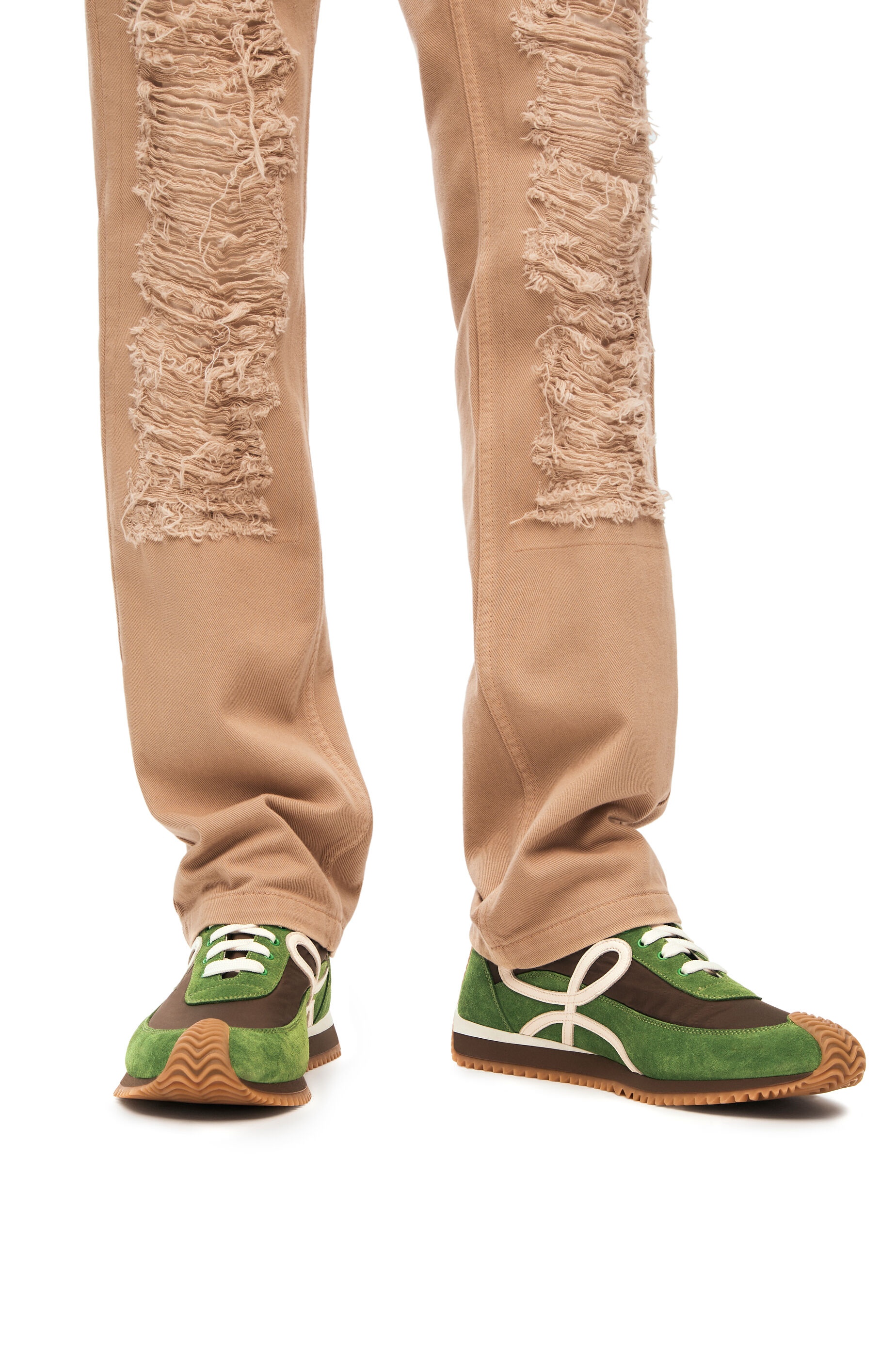 Flow runner in nylon and calfskin - 2