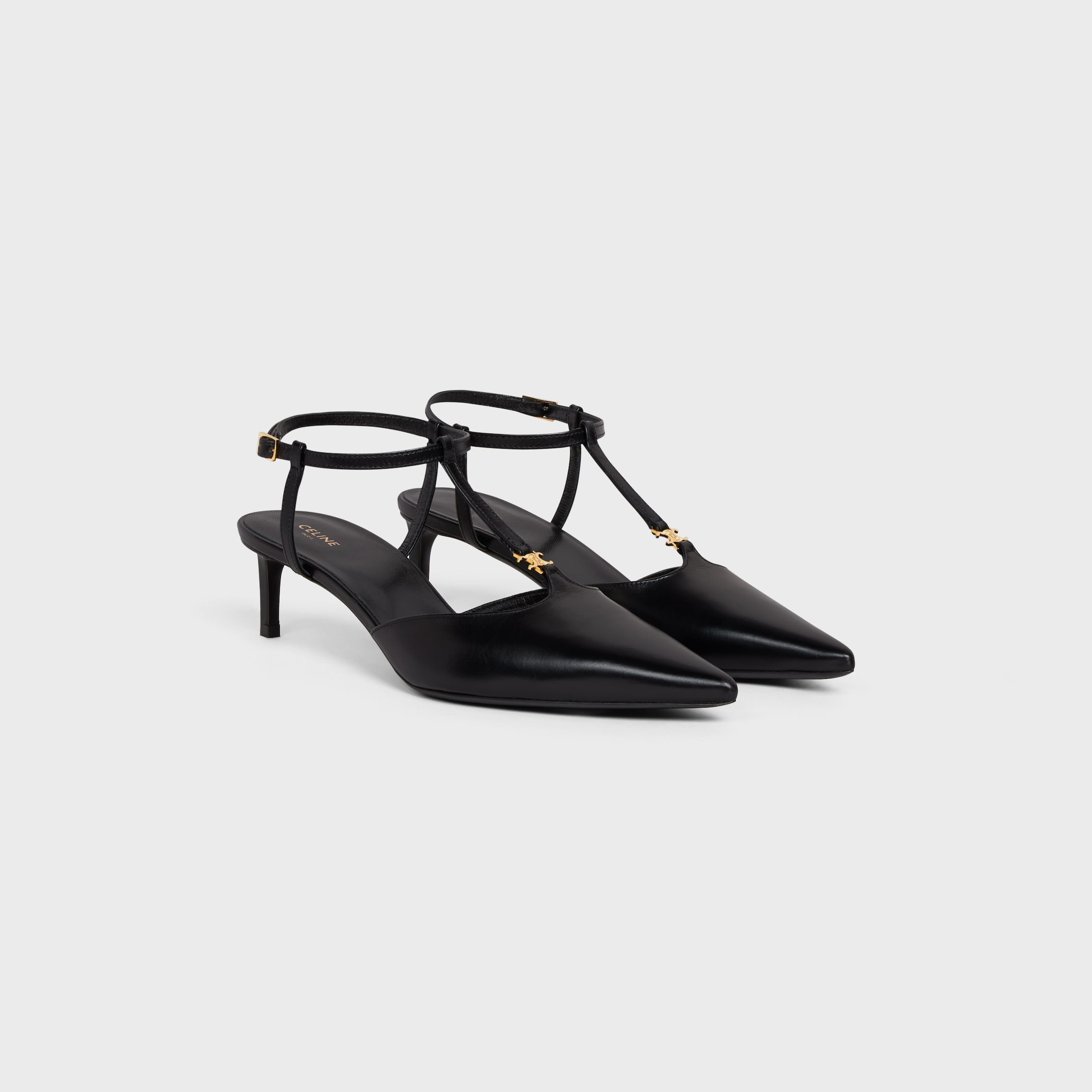 CELINE KITTEN T-BAR STRAP PUMP in CALFSKIN - 2