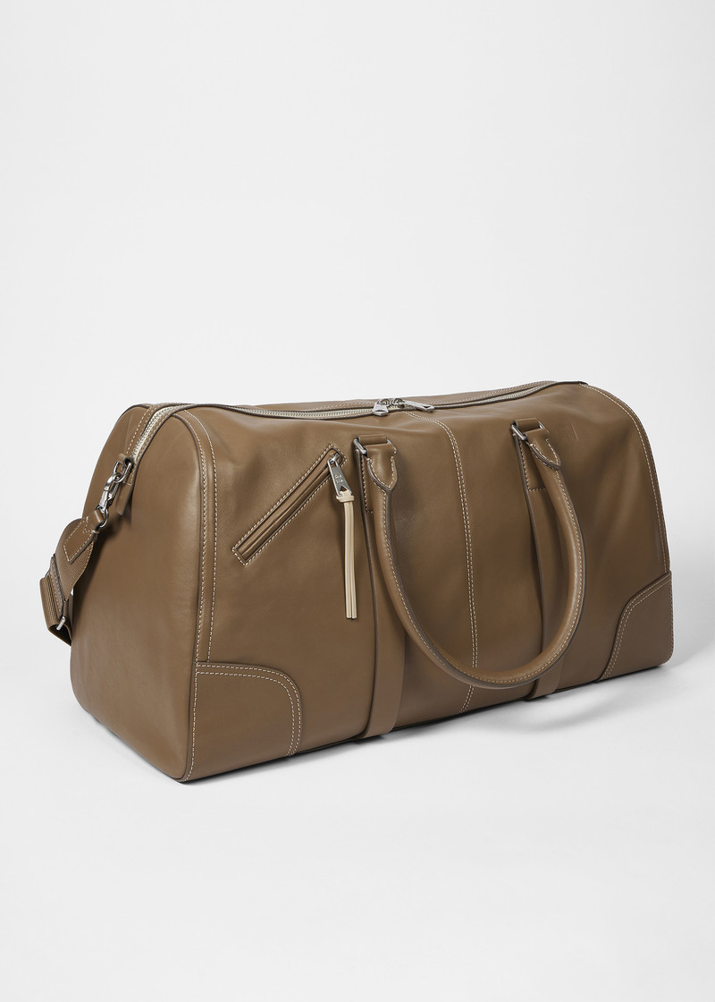 Paul Smith Brown Leather Duffle Bag outlook