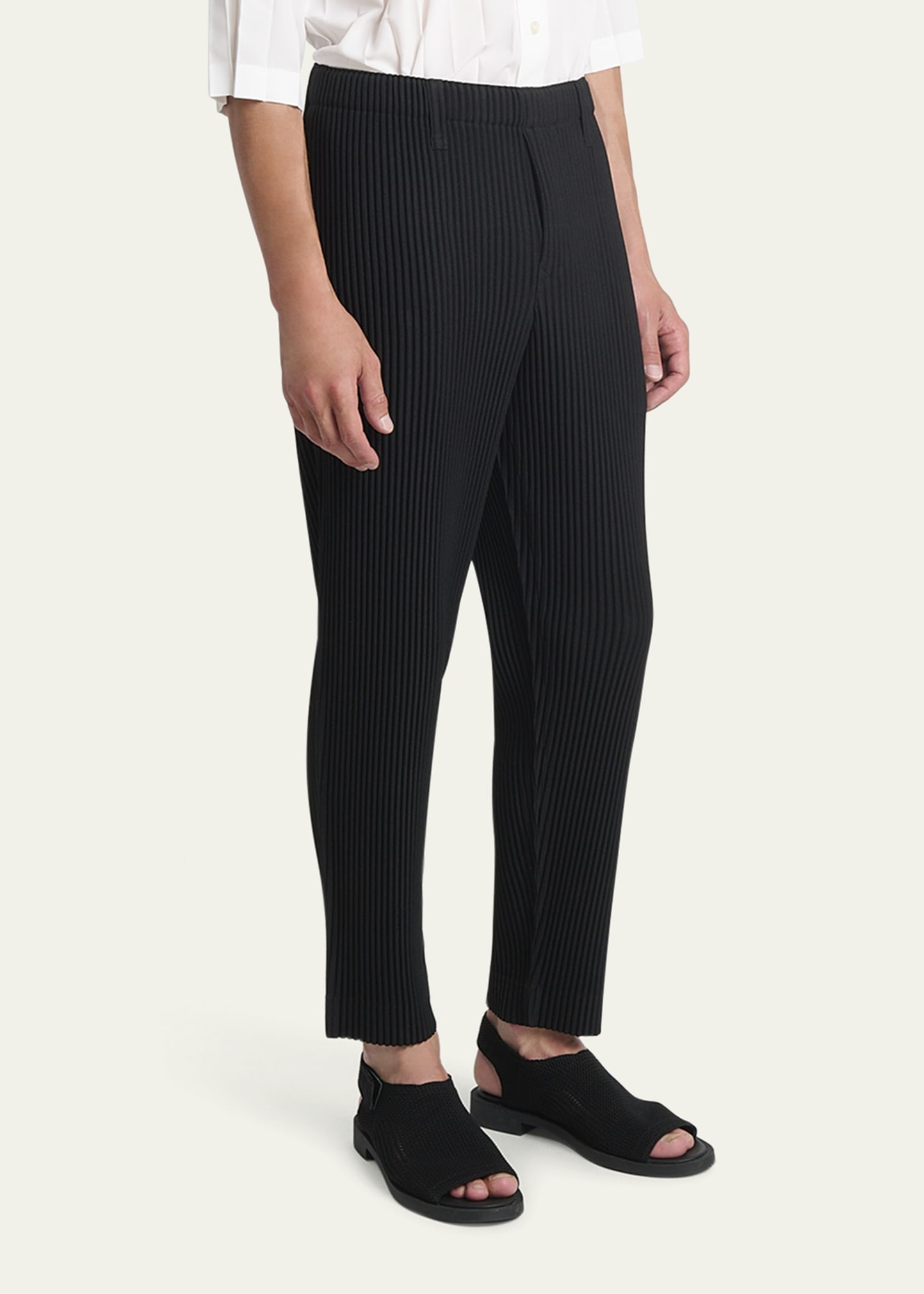 Men's Pleated Pull-On Pants - 4