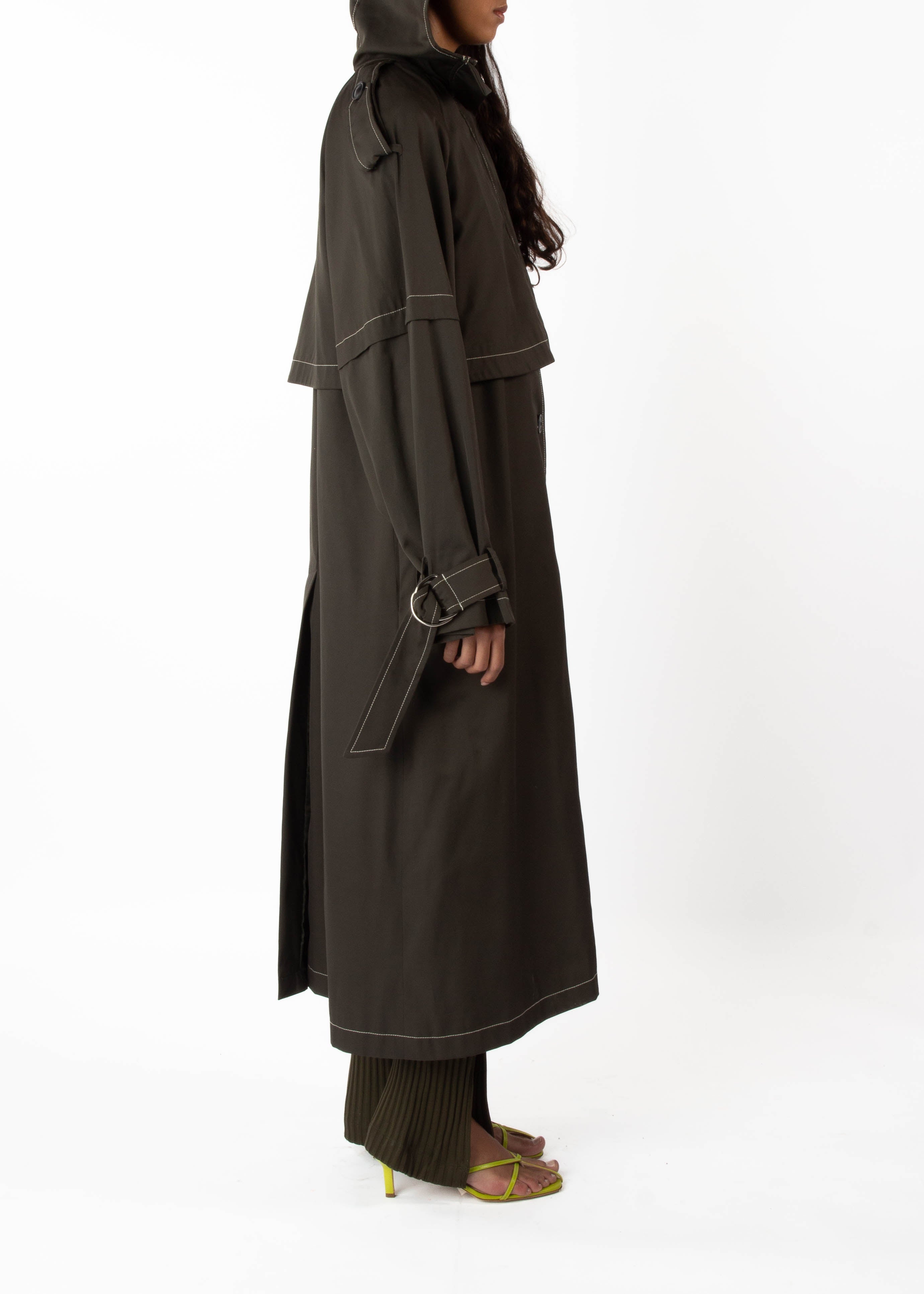 RAIN TRENCH COAT - 4