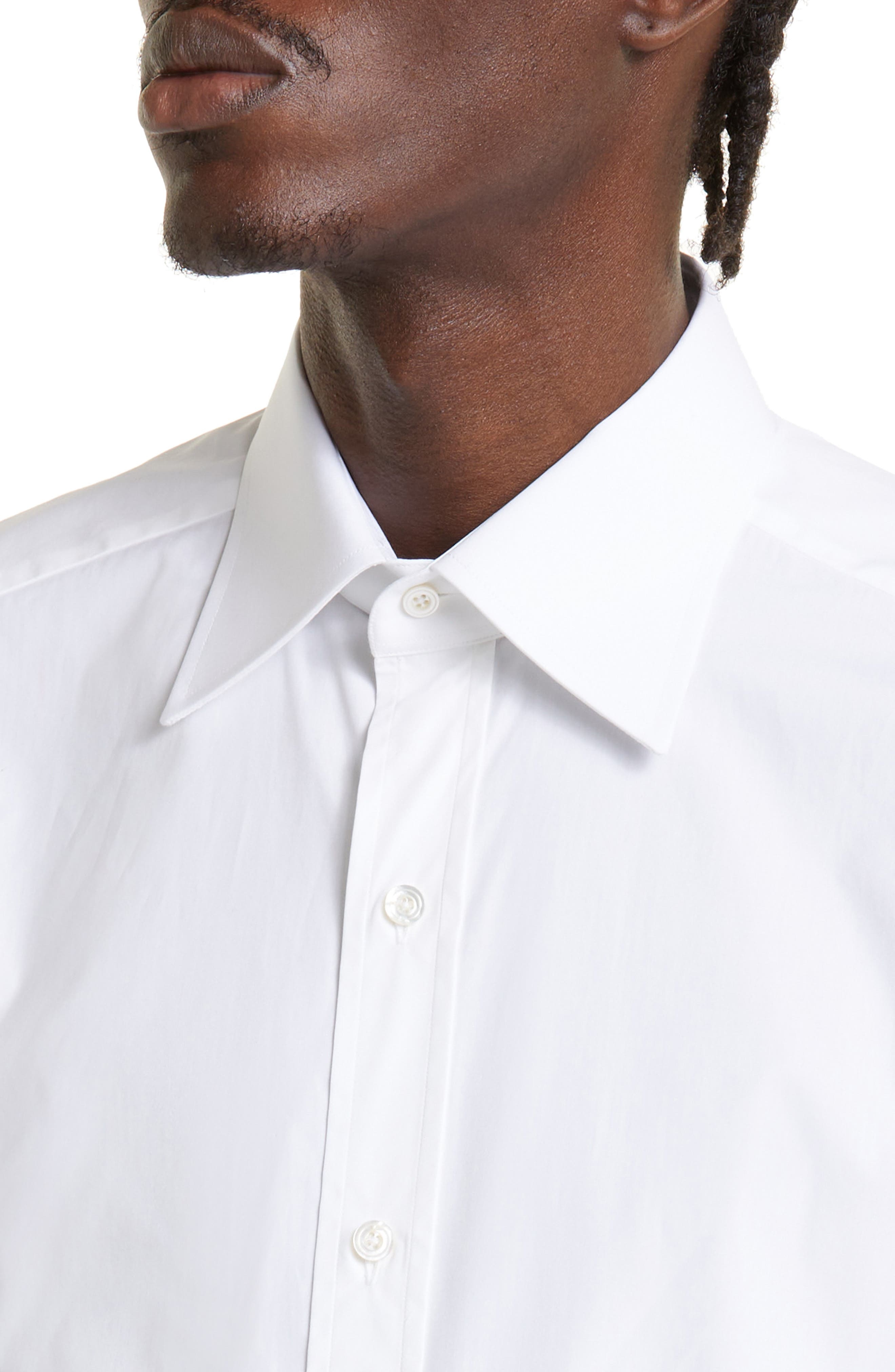 Slim Fit Poplin Button-Up Shirt - 5