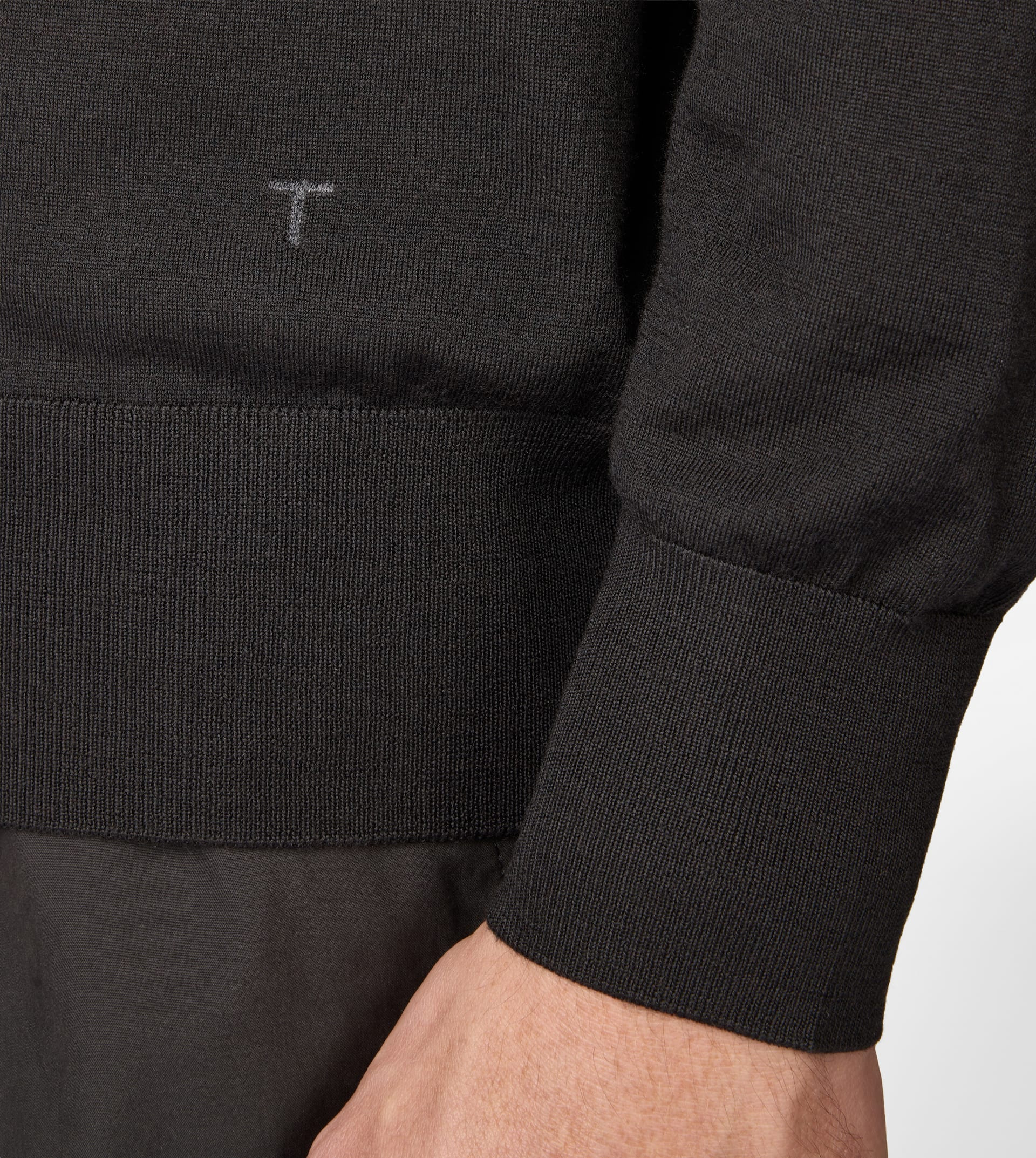 PULLOVER IN T15 WOOL - GREY - 5