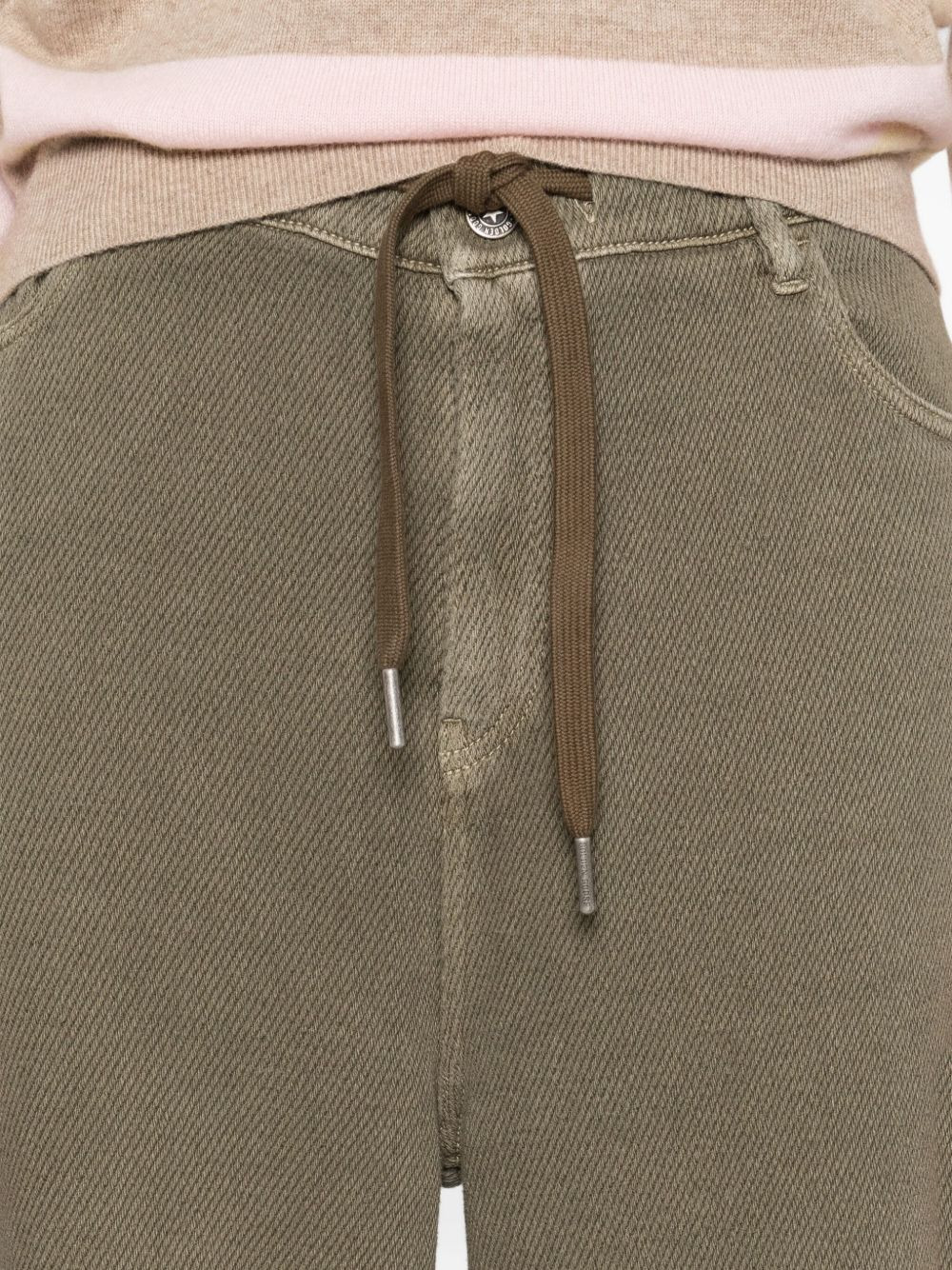 drawstring wide-leg jeans - 5