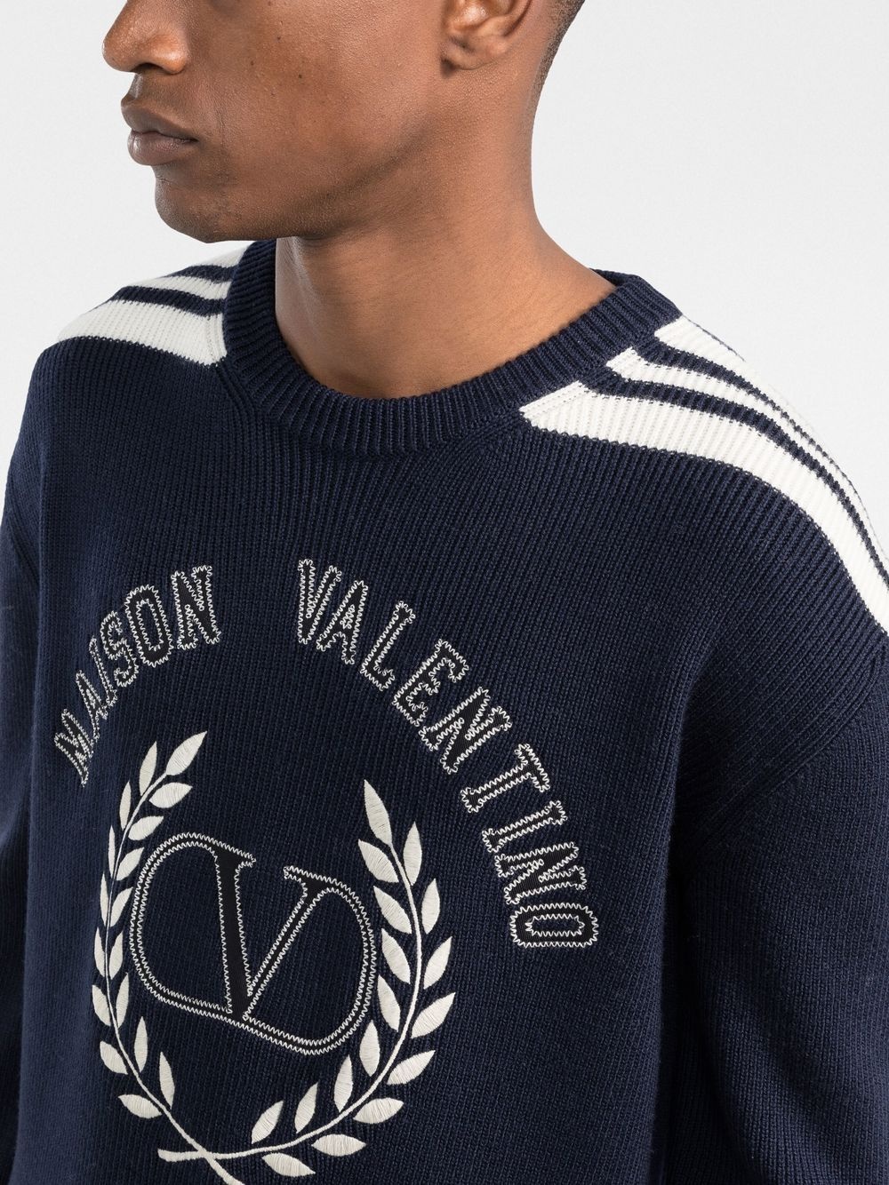 logo-embroidered jumper - 5