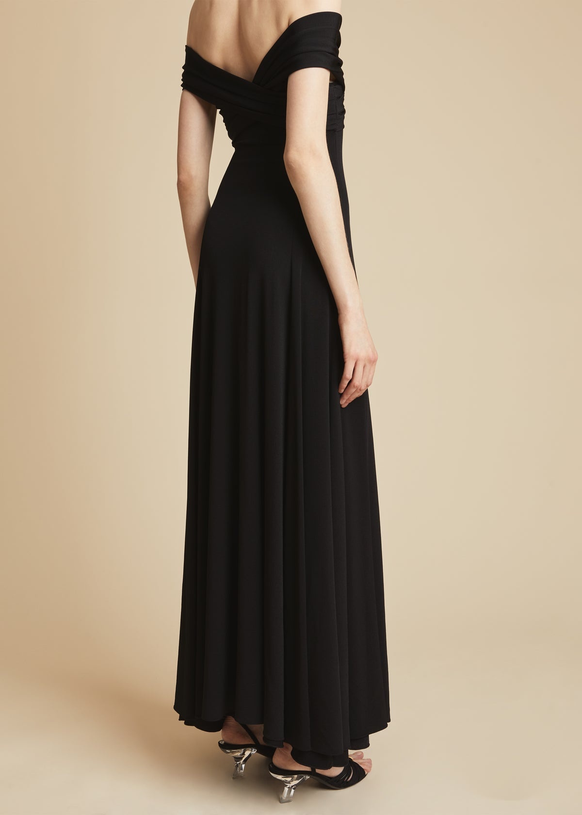 The Bruna Dress in Black - 4