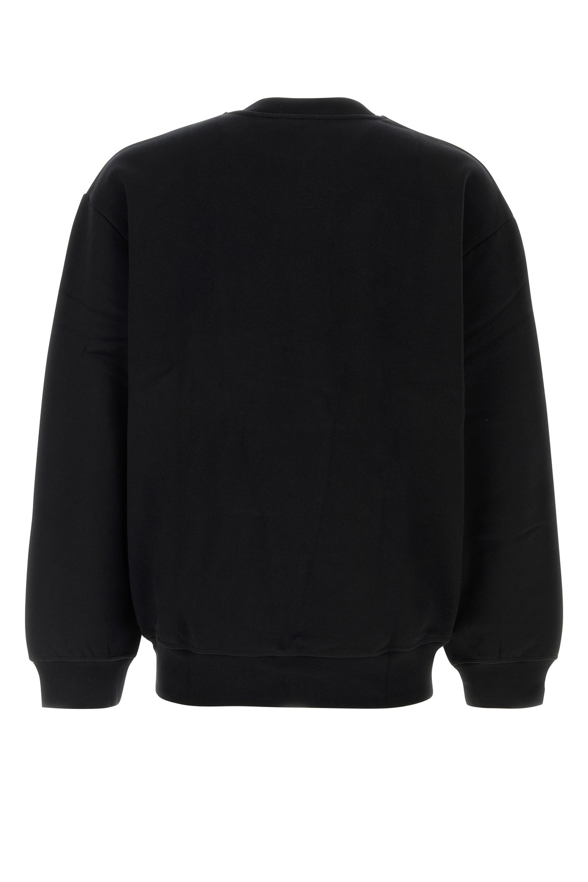 Black stretch cotton oversize sweatshirt - 2