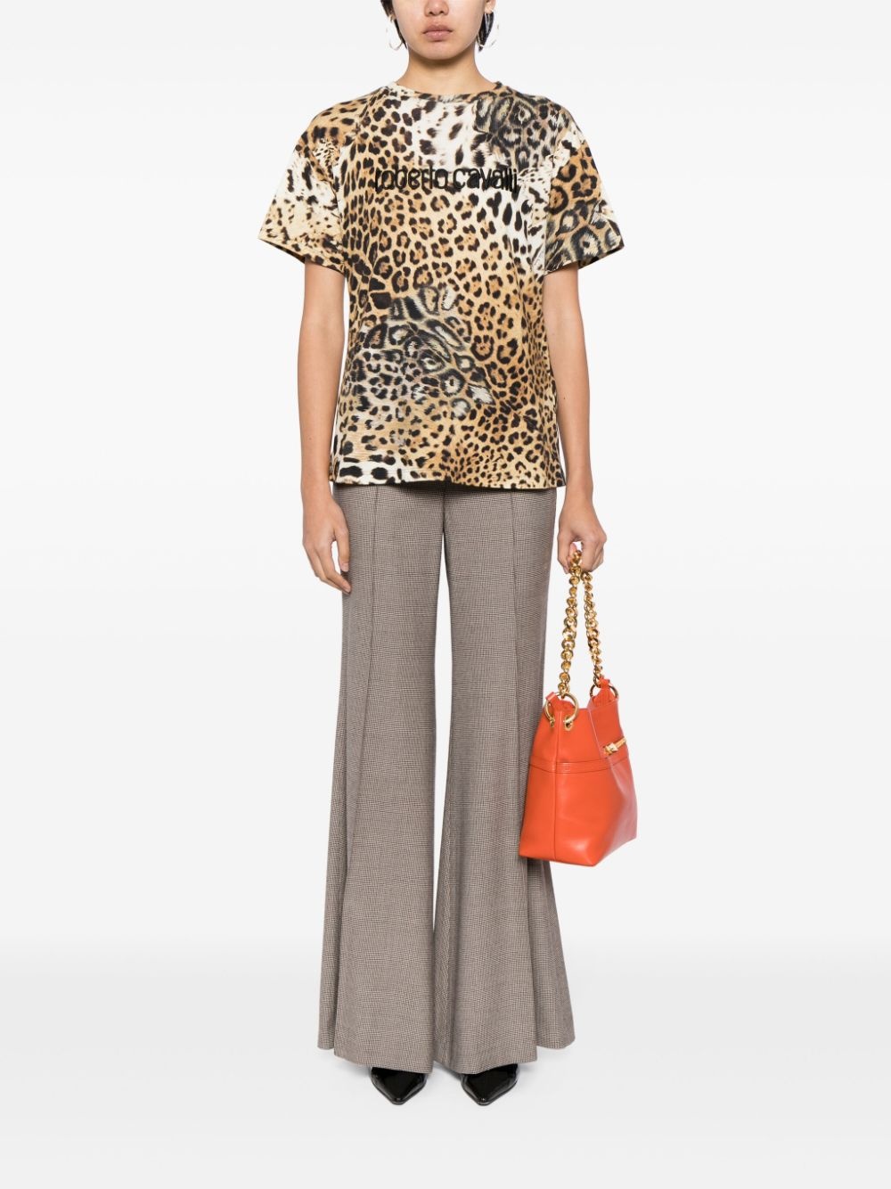 leopard-print cotton T-shirt - 2