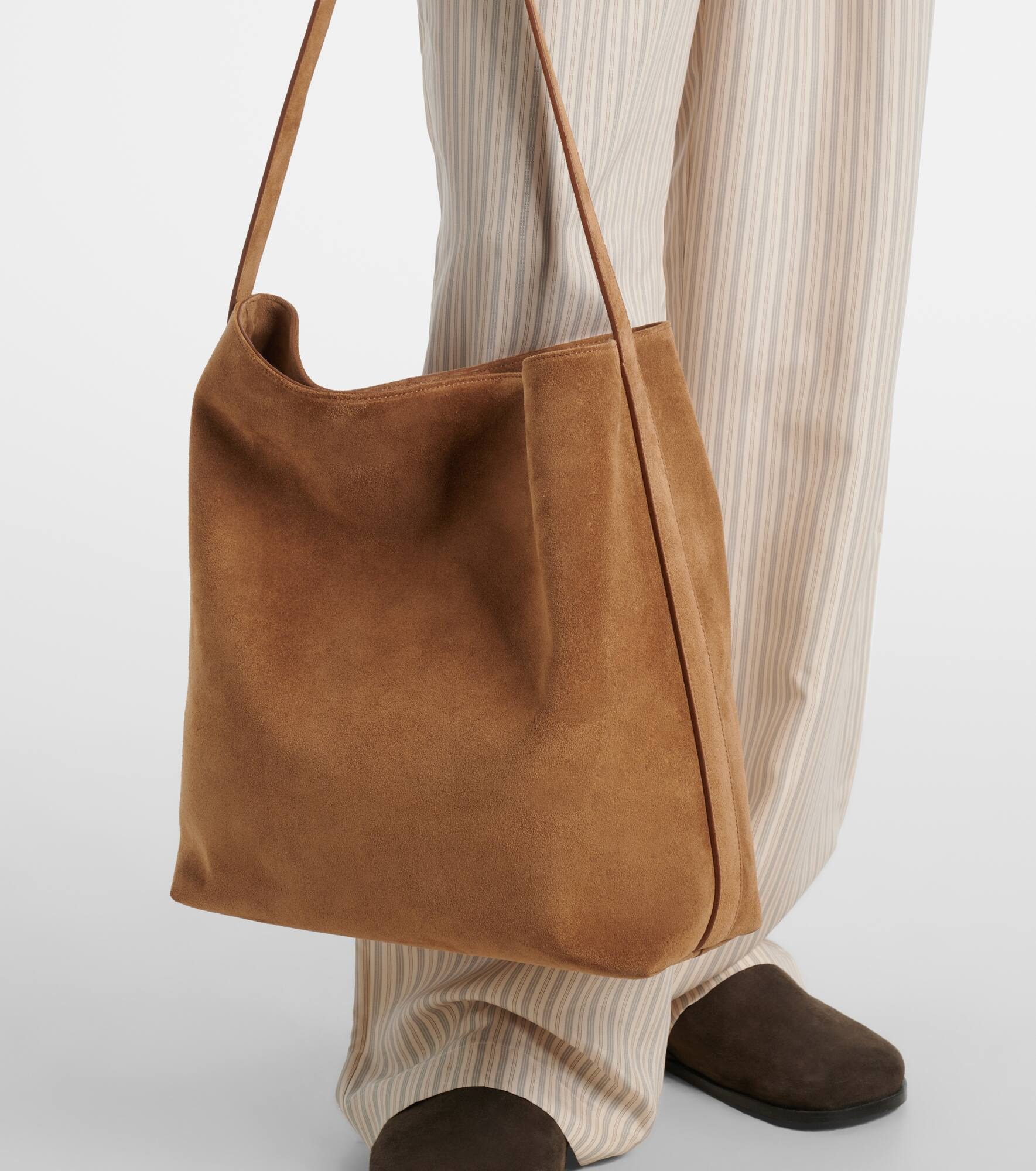 Sac Supple Large suede tote bag - 6