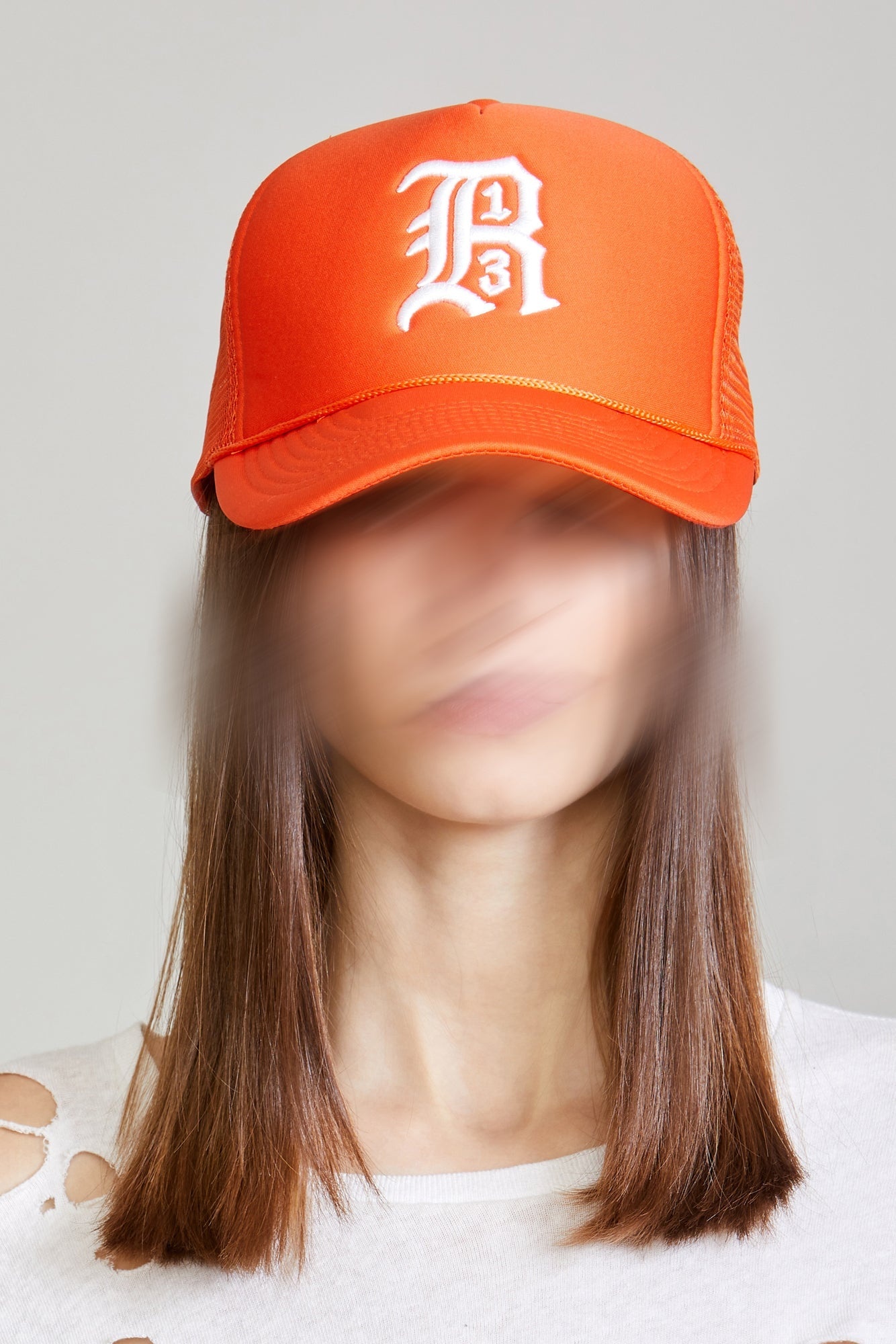 R13 Trucker Hat - Orange | R13 Denim Official Site - 2