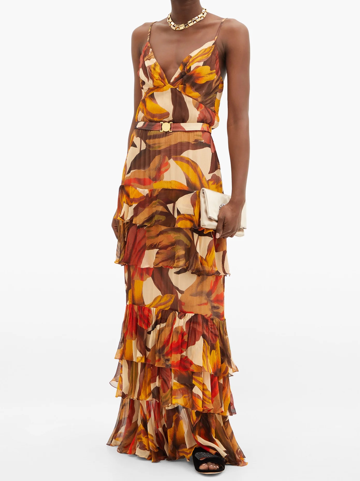 Canto del Corazón floral-print crepe maxi dress - 2