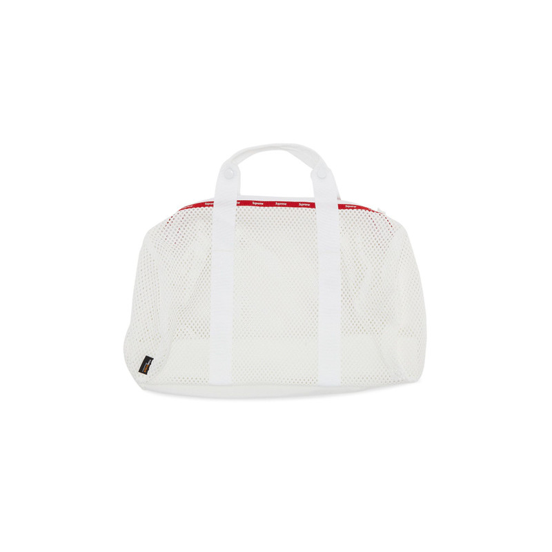 Supreme Supreme Mesh Duffle Bag 'White' outlook